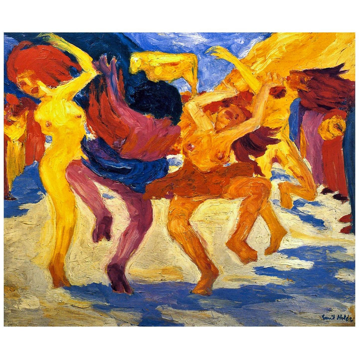 Emil Nolde. Tanz um das Goldene Kalb. 1910. Neue Pinakothek Munchen