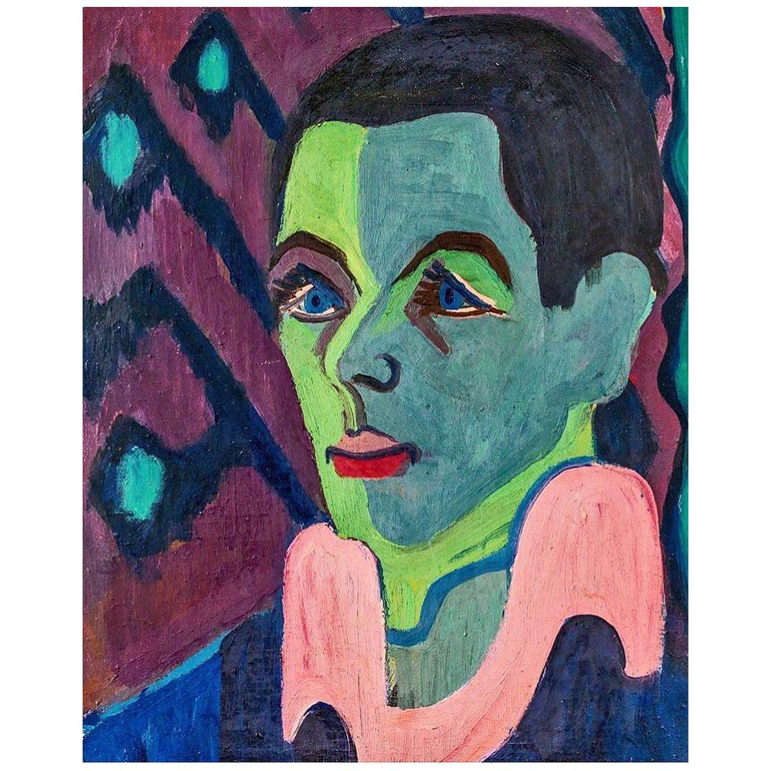 Ernst Ludwig Kirchner. Self-Portrait.1925-1926. Brucke Museum Berlin