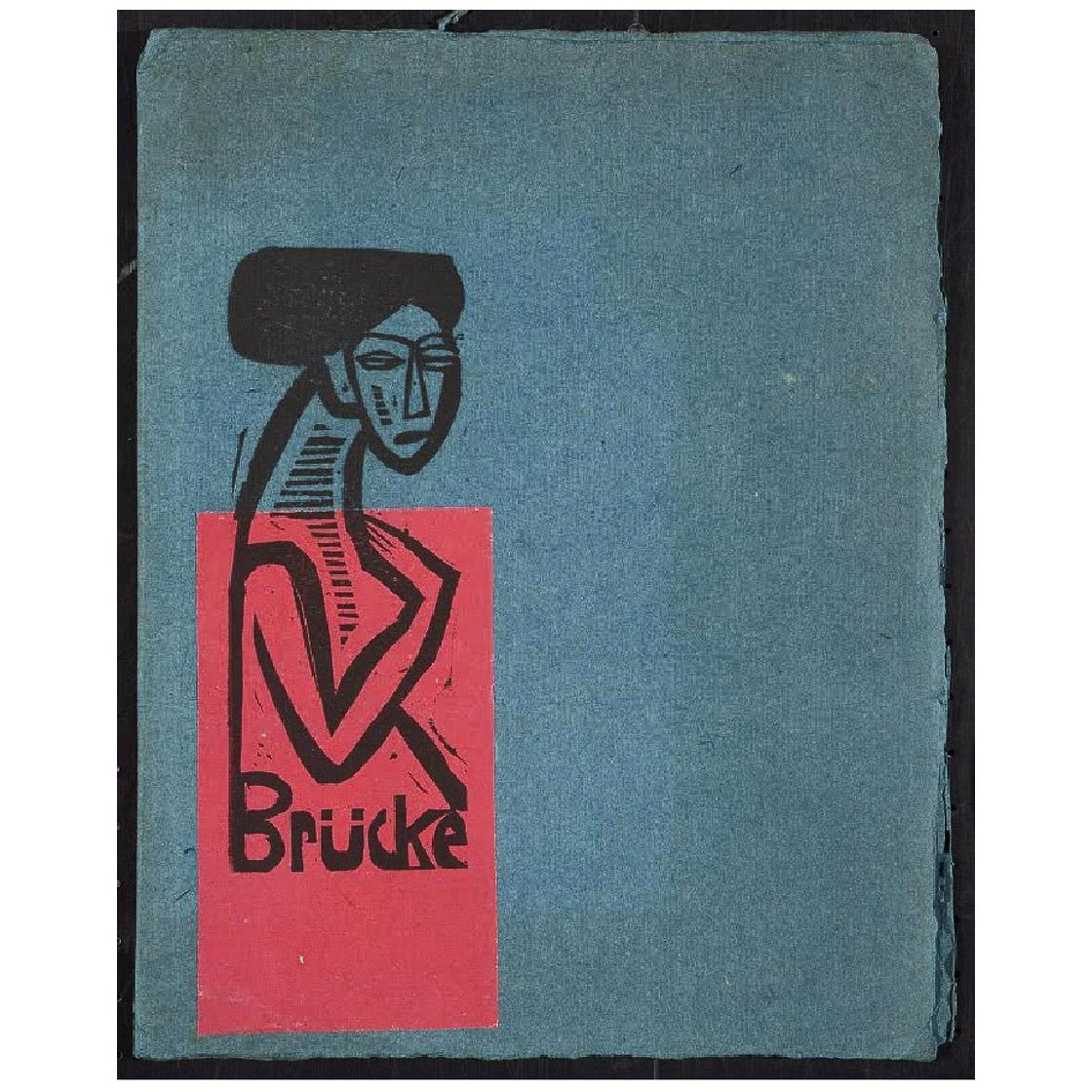 Ernst Ludwig Kirchner. Die Brucke. Title Woodcut. 1912. Landesmuseum Oldenburg