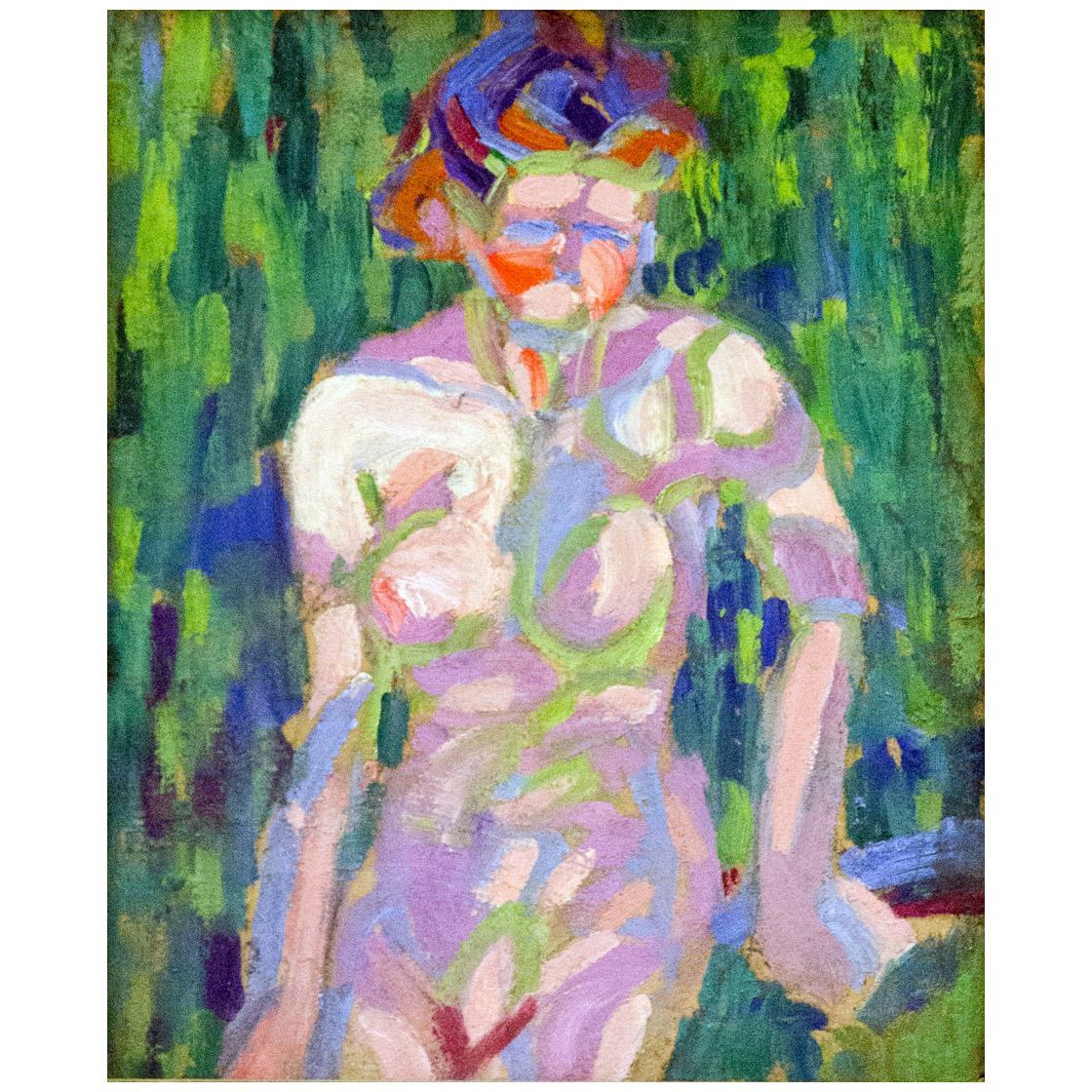 Ernst Ludwig Kirchner. Female Nude with Foliage Shadows. 1905. Kirchner Museum Davos