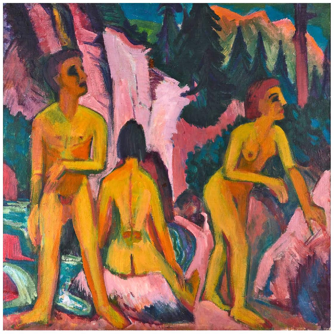 Ernst Ludwig Kirchner. Three Bathers. 1923. Gemeentemuseum Den Haag