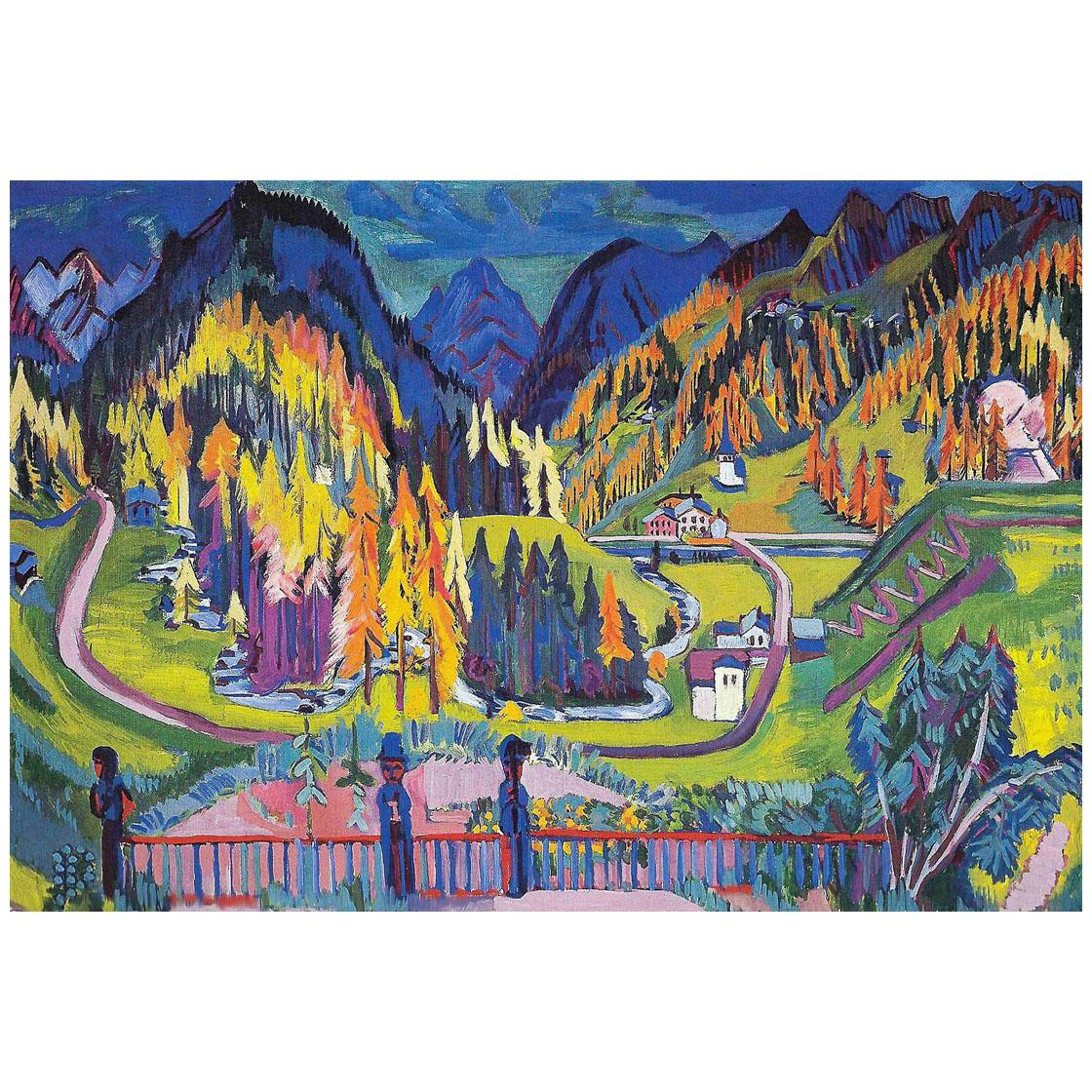 Ernst Ludwig Kirchner. Sertig Valley in Autumn. 1925. Kirchner Museum Davos