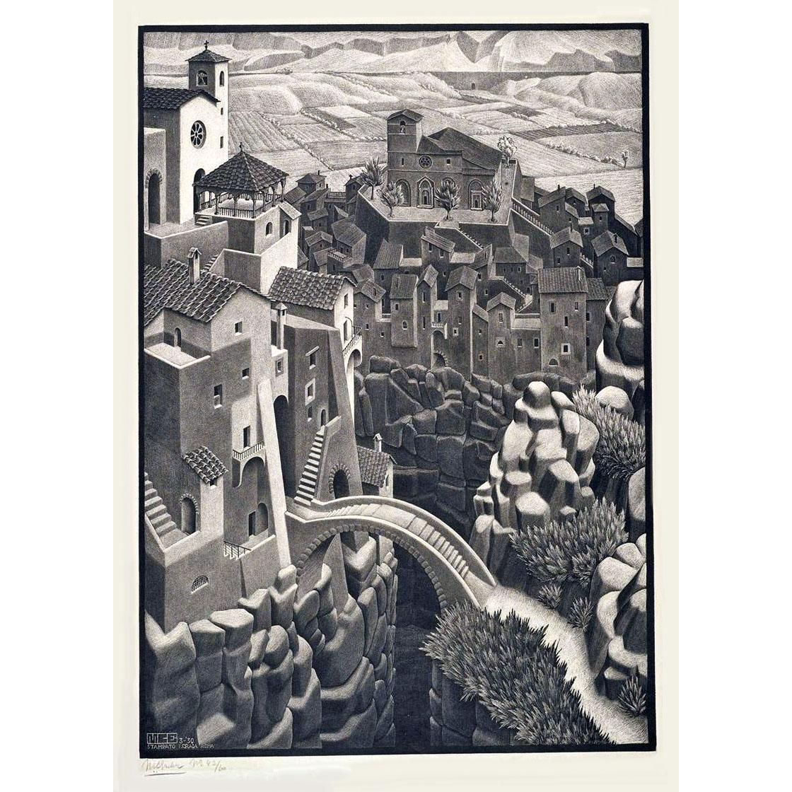 Maurits Cornelis Escher. The Bridge. 1930