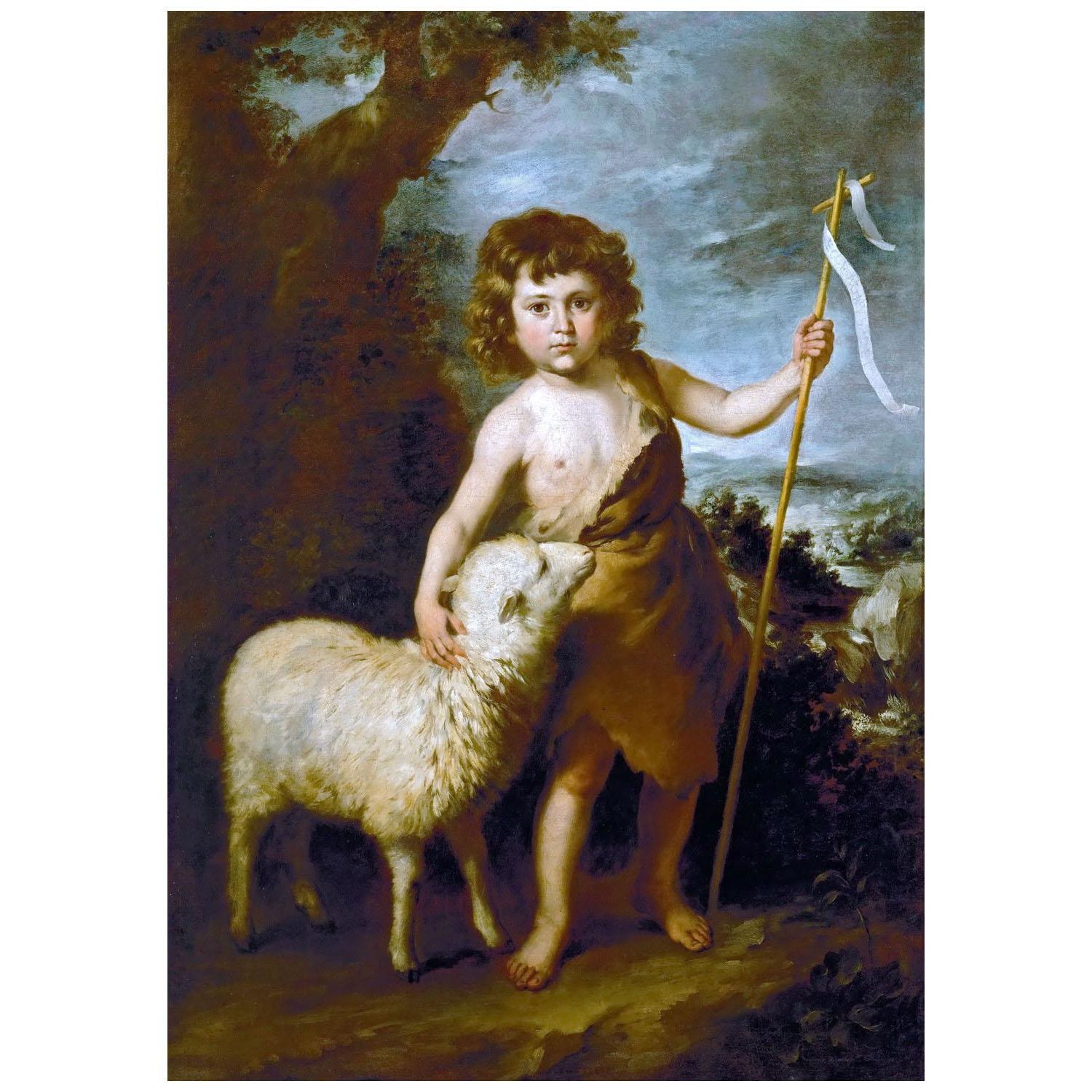 Bartolome Esteban Murillo. Juan el Bautista como un niño. 1650. KHM Wien