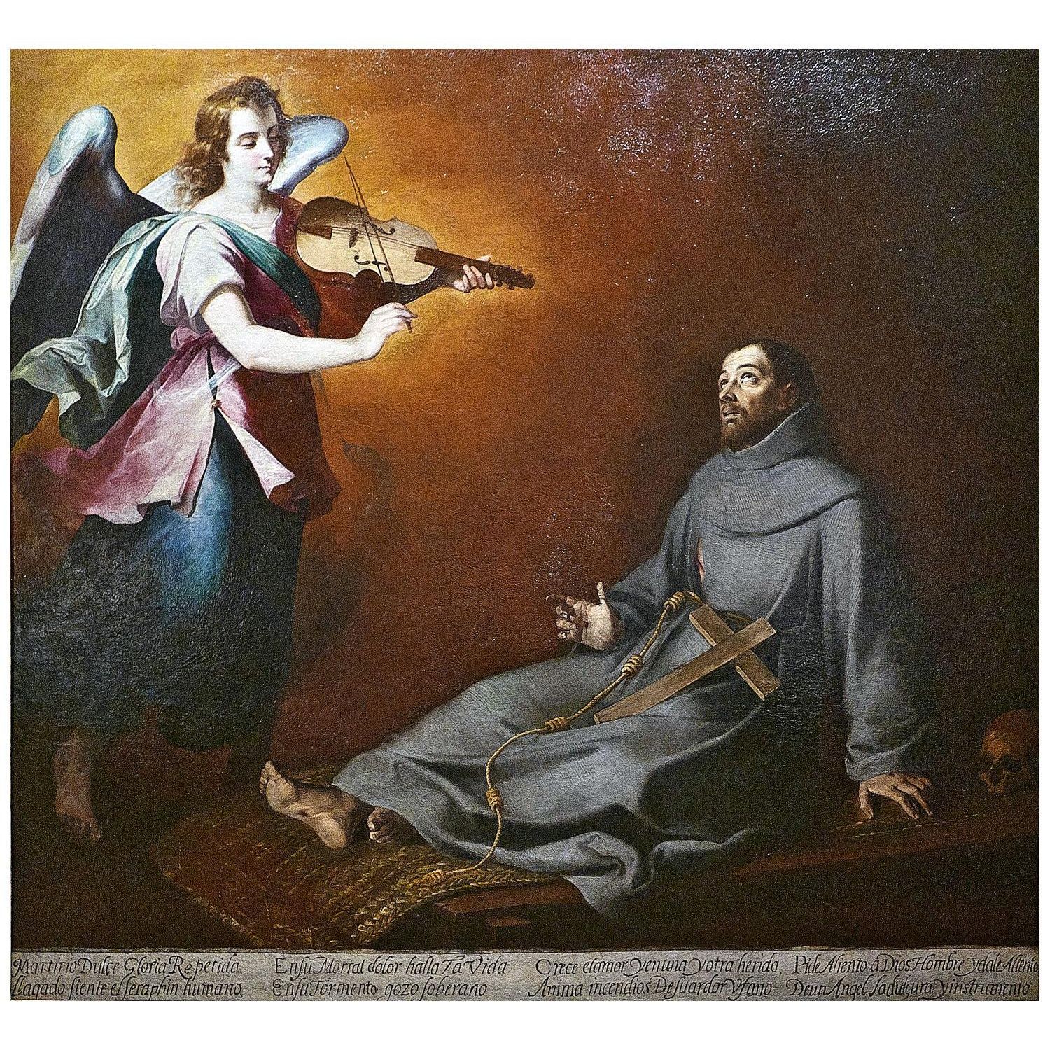 Bartolome Esteban Murillo. Éxtasis de San Francisco. 1675. Academia San Fernando Madrid