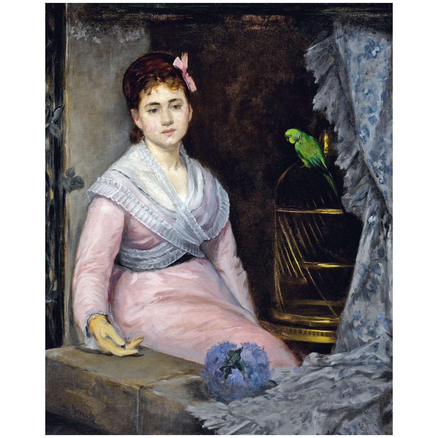 Eva Gonzales. L'Indolence. 1871. Collection privée