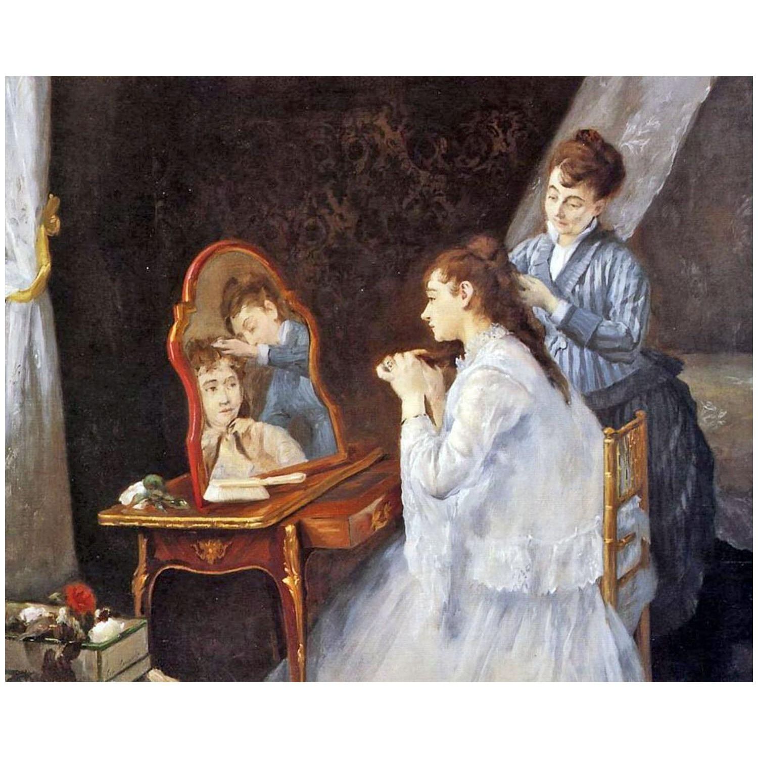 Eva Gonzales. Le petit lever. 1875. Collection privée