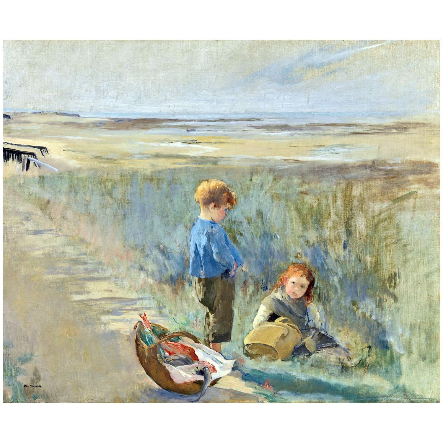 Eva Gonzales. Enfants sur les dunes, Grandcamp. 1878. NGI Dublin