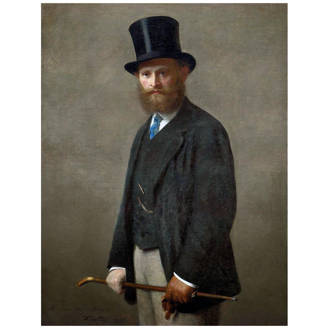 Henri Fantin-Latour. Portrait de Edouard Manet. 1867. Art Institute, Chicago