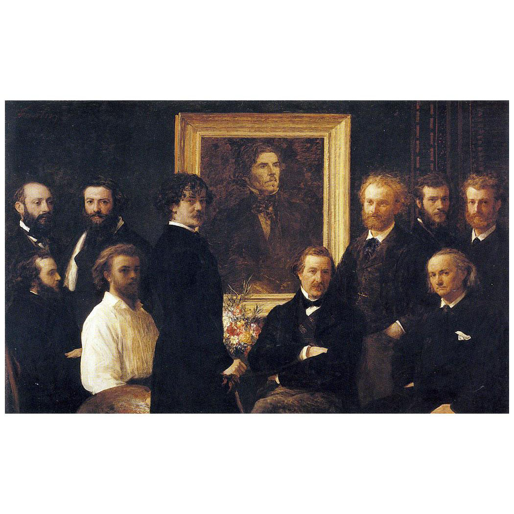 Henri Fantin-Latour. L’Hommage a Delacroix. 1864. Musee d‘Orsay