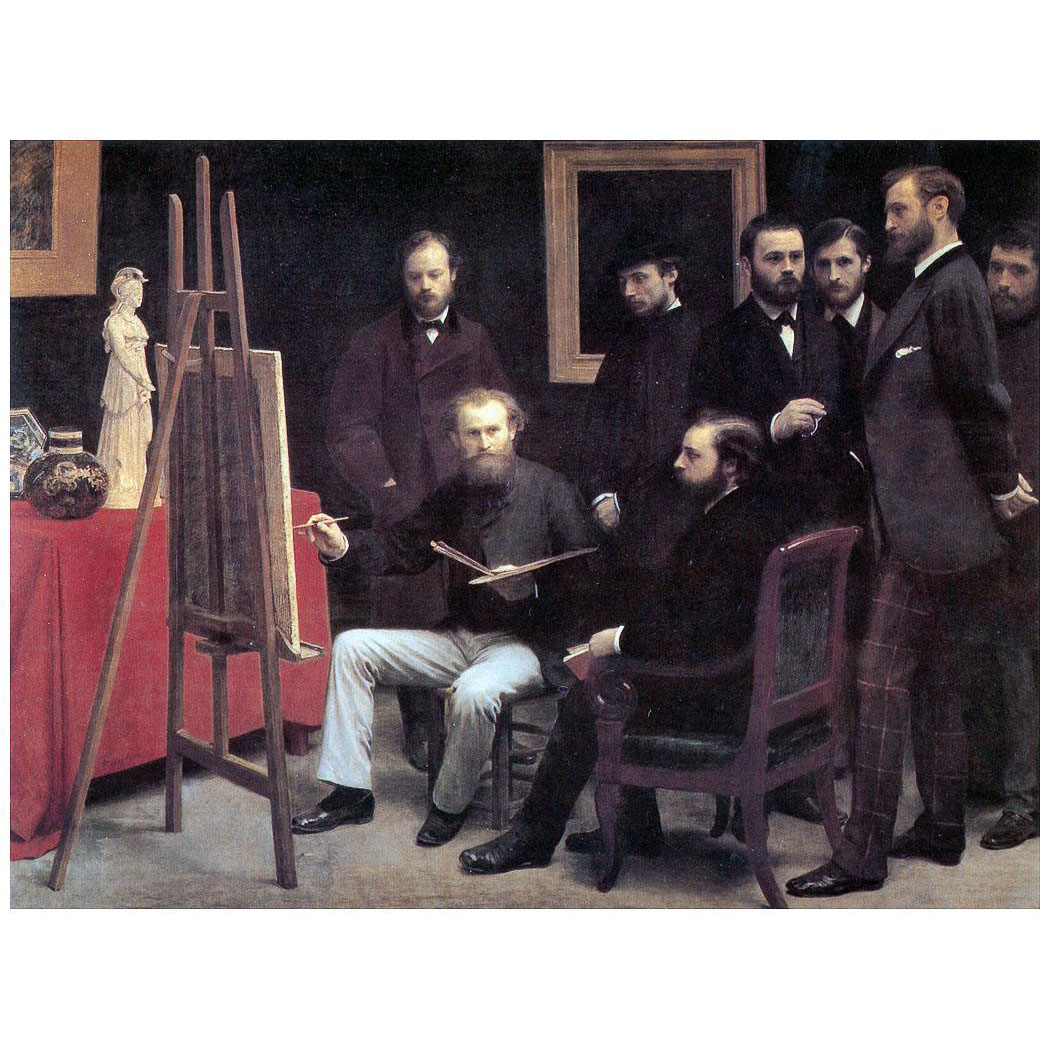 Henri Fantin-Latour. Un atelier aux Batignolles. 1870. Musee d‘Orsay