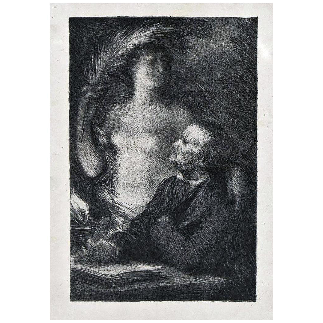Henri Fantin-Latour. Muse. 1886. Litographie. Hermitage