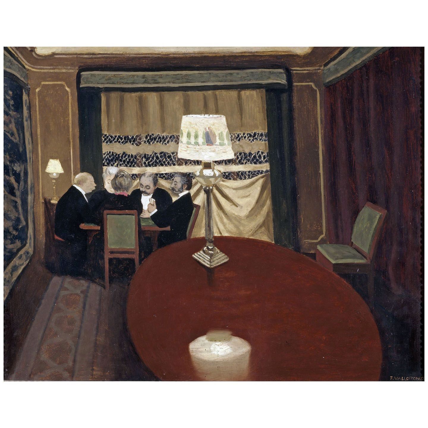 Felix Vallotton. Le Poker. 1902. Musee d’Orsay