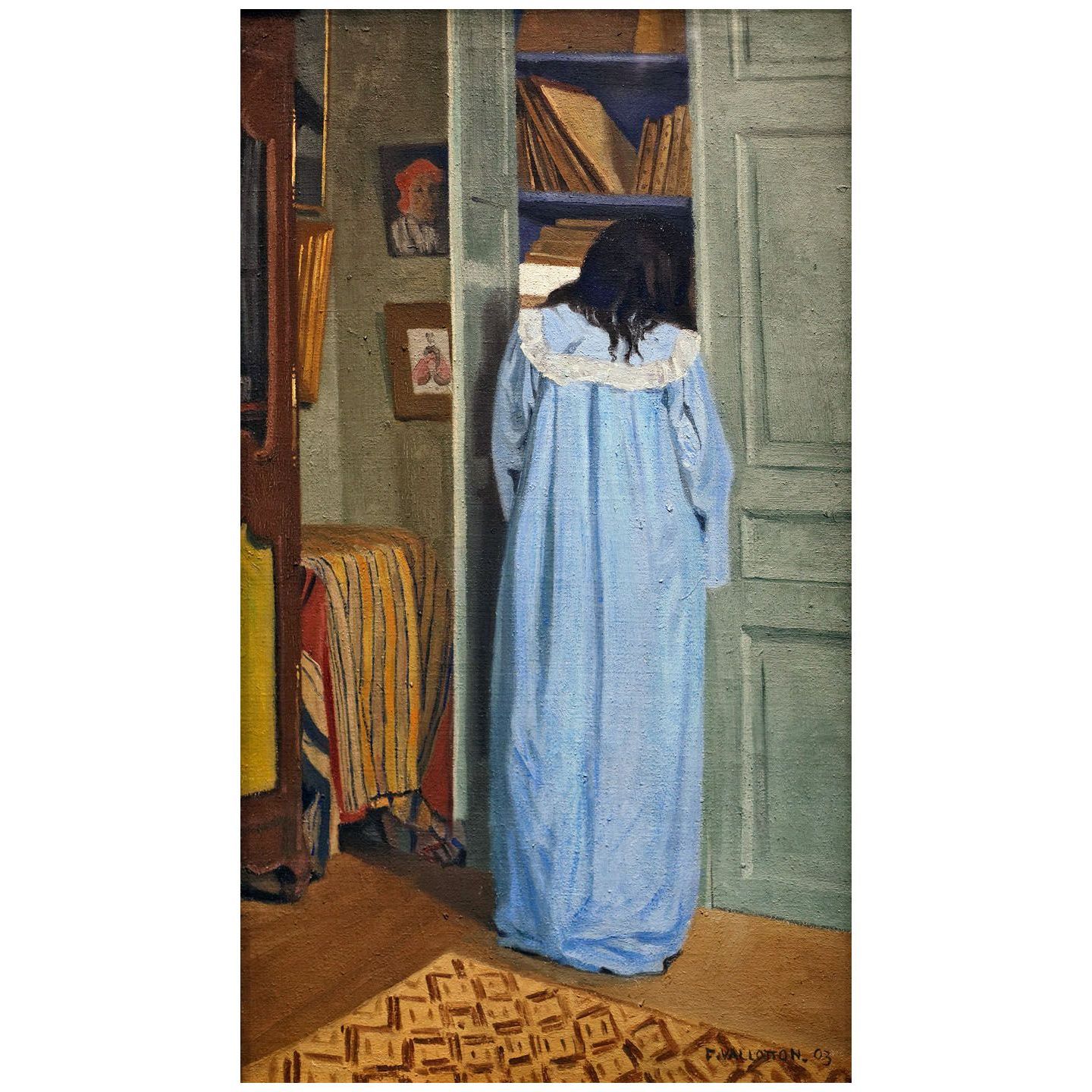 Felix Vallotton. L’ intérieur. Femme en bleu. 1903. Musee d’Orsay