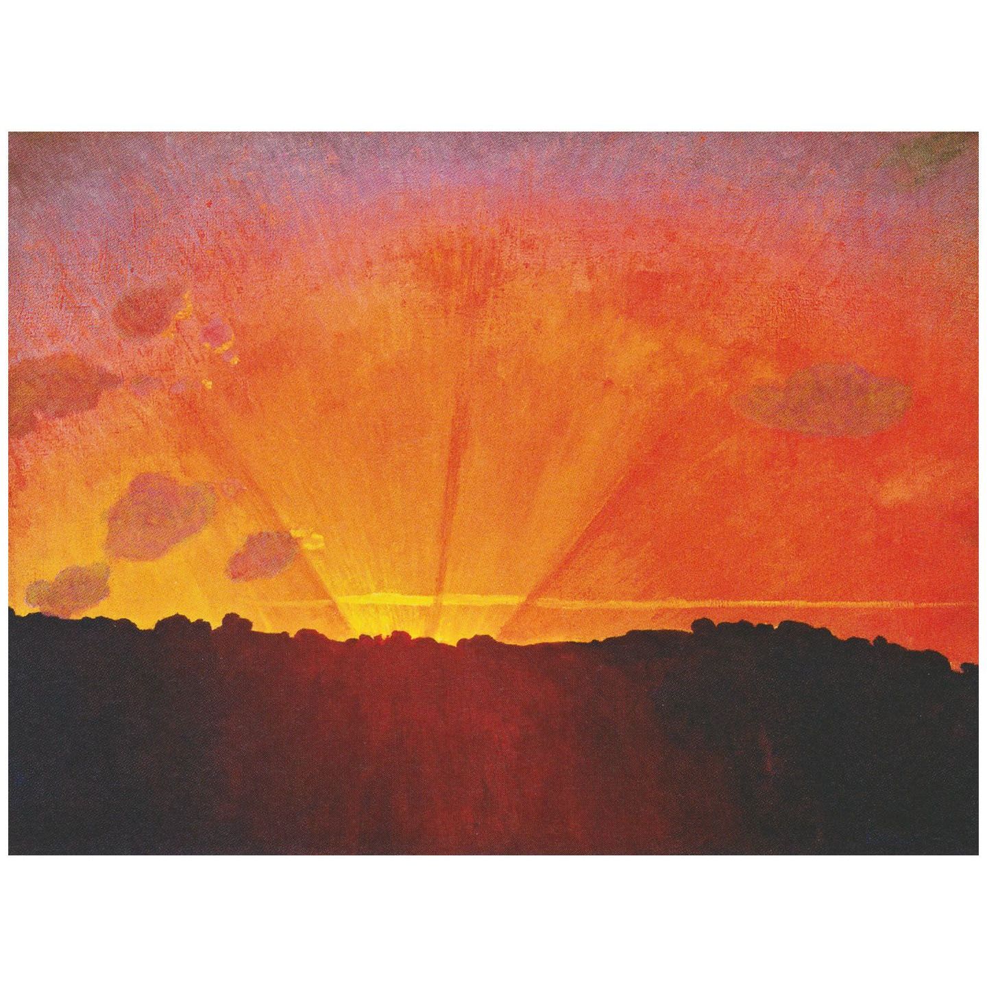 Felix Vallotton. Coucher de soleil, ciel orange. 1910. Kunstmuseum Winterthur