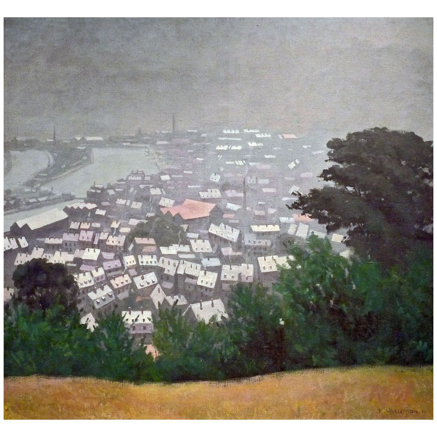 Felix Vallotton. Honfleur dans la brume. 1911. Musée des beaux-arts de Nancy