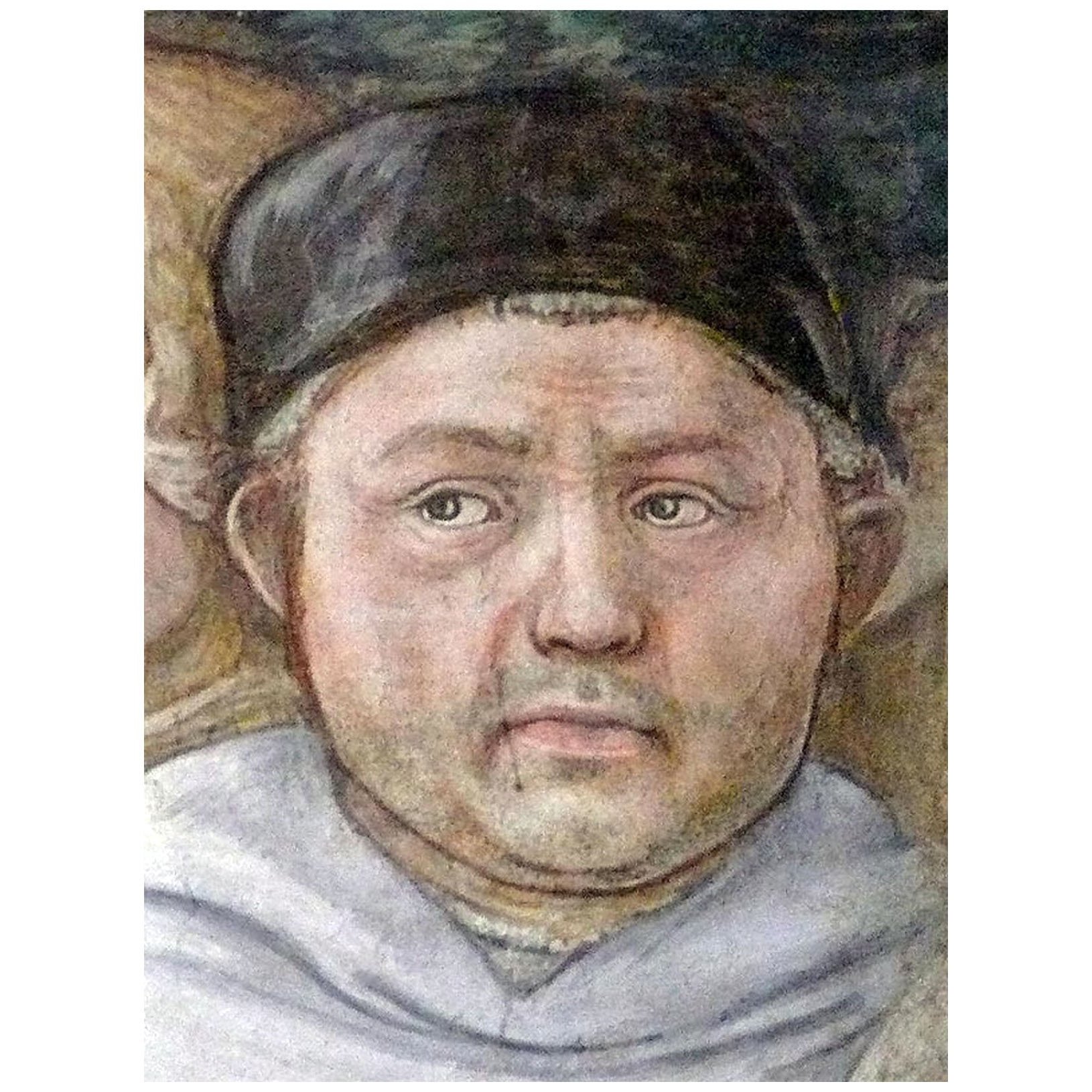 Fra Folippo Lippi. Autoritratto. 1466. Duomo di Spoleto