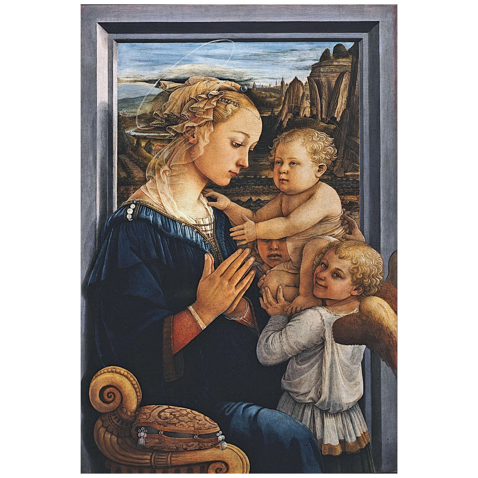 Fra Folippo Lippi. Madonna col bambino. 1460. Gallerie degli Uffizi