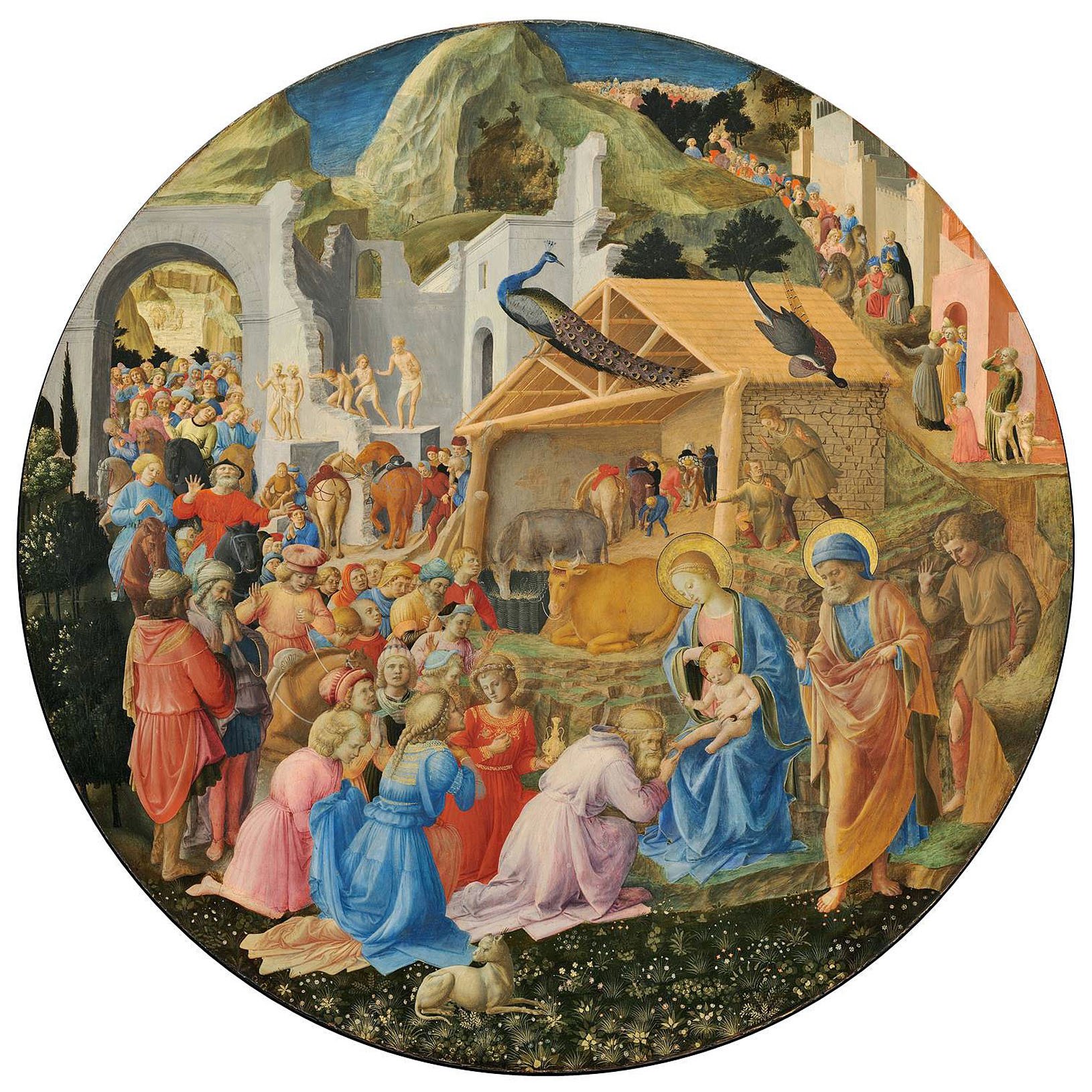 Fra Folippo Lippi, Fra Beato Angelico. Adorazione dei Magi. 1450. NGA Washindgton