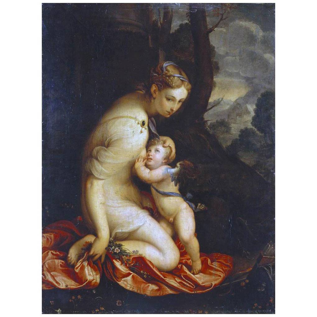 Лавиния Фонтана. Венера, кормящая Амура. 1610-е. Эрмитаж