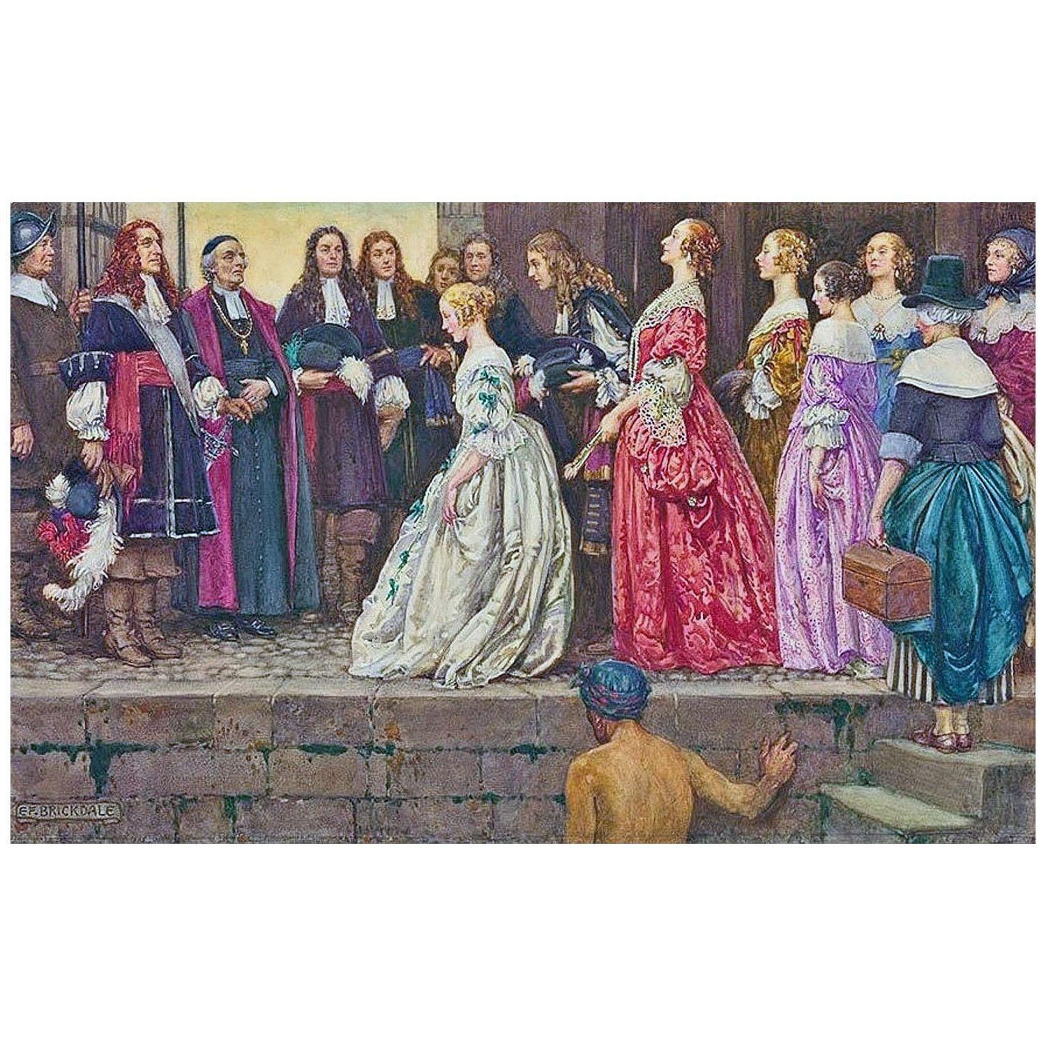 Eleanor Fortescue-Brickdale. Arrival of the Brides. 1907
