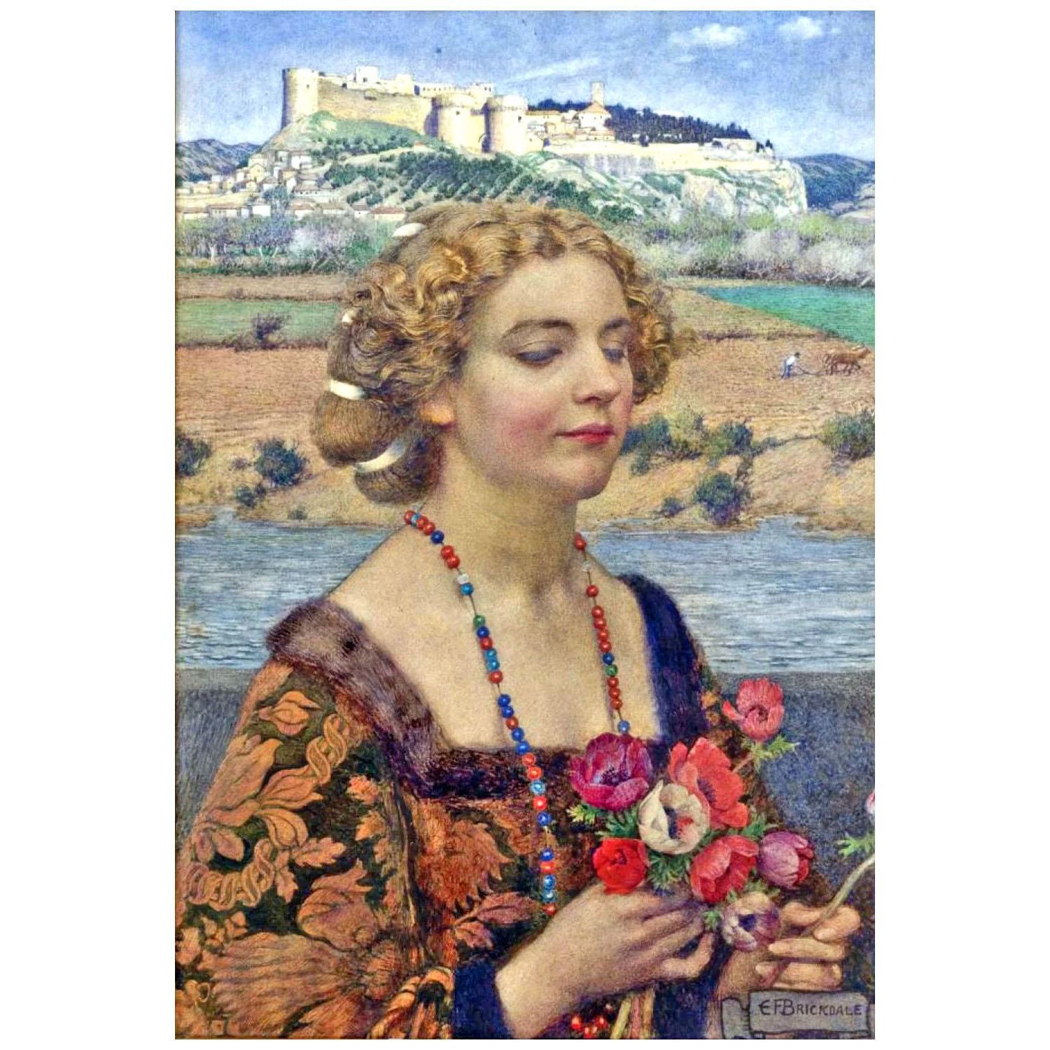 Eleanor Fortescue-Brickdale. Petrarch's Laure at Avignon. 1917