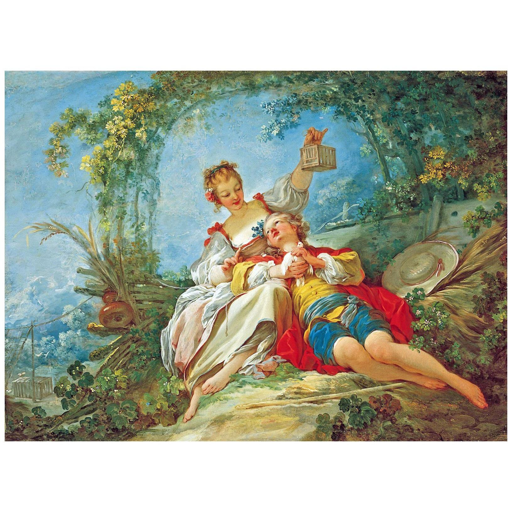 Jean Honore Fragonard. Amoureux heureux. 1765. Norton Simon Museum