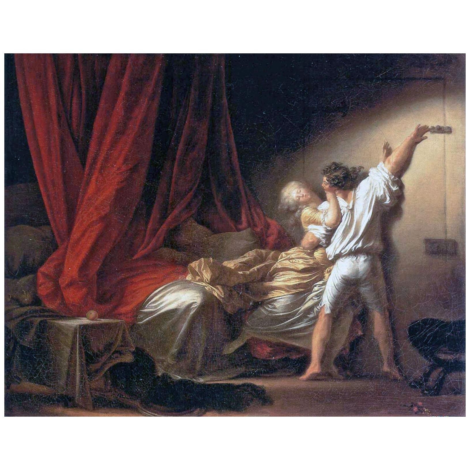 Jean Honore Fragonard. Le Verrou. 1774-1778. Musée du Louvre