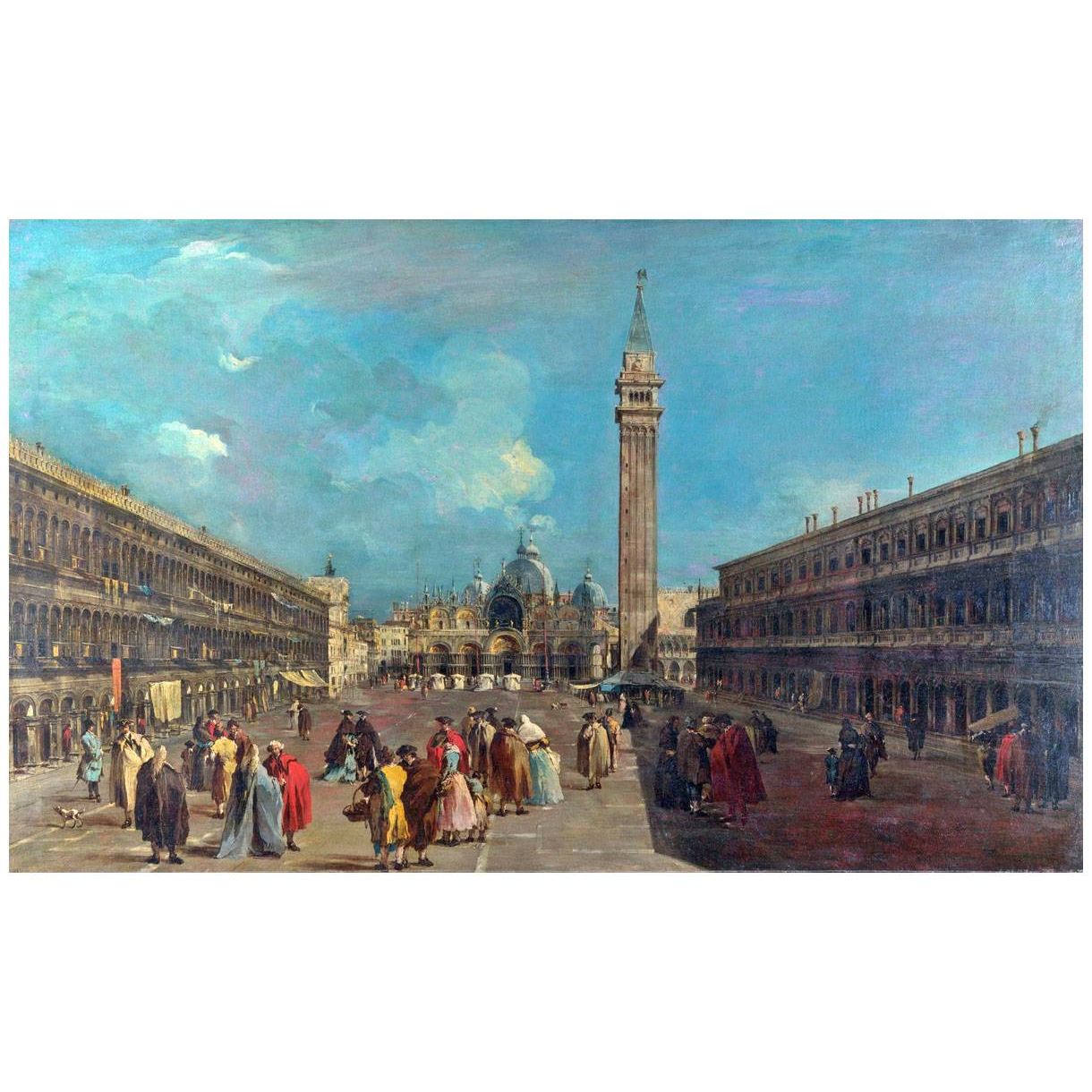 Francesco Guardi. Piazza San Marco. 1760-1765. National Gallery London