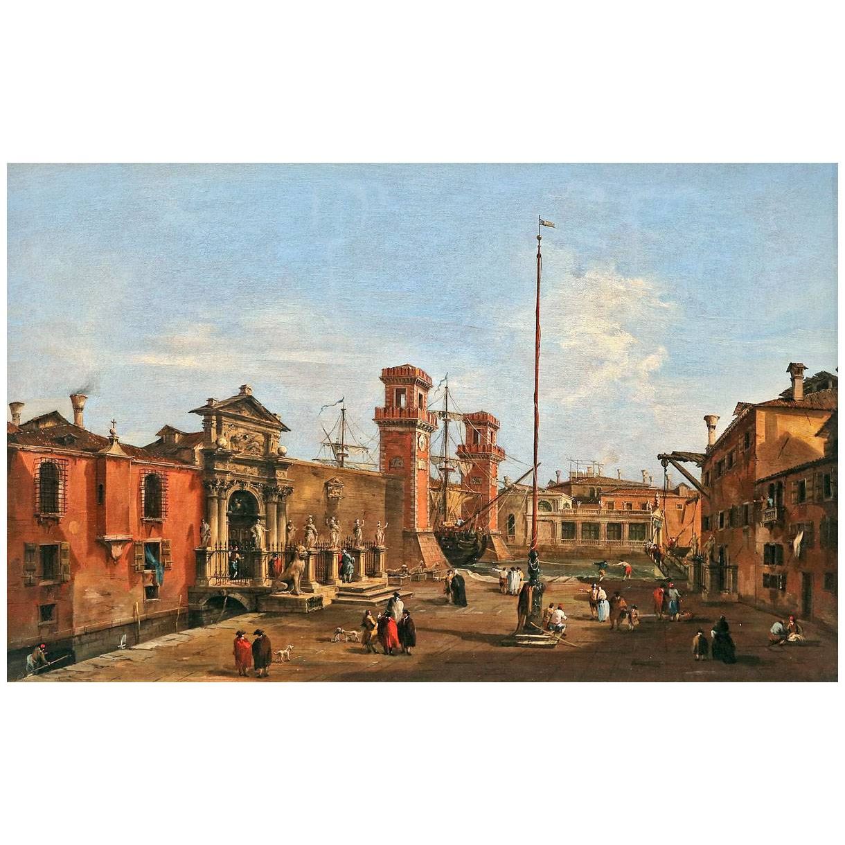 Francesco Guardi. Venezia, l’Arsenale. 1755-1760. National Gallery London
