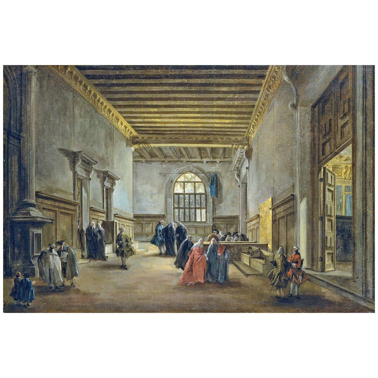 Francesco Guardi. Sala del Maggior Consiglio. 1765-1768. Metropolitan Museum NY