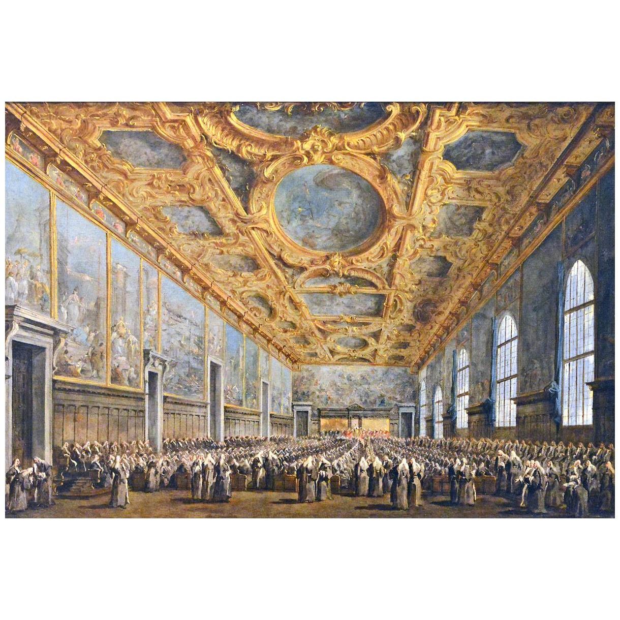 Francesco Guardi. Il Doge di Venezia ringrazia il Maggior Consiglio. 1775. Louvre