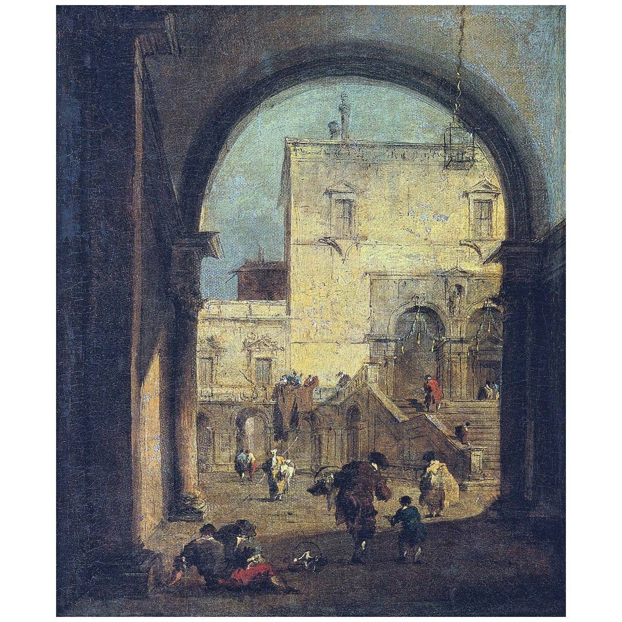 Francesco Guardi. Capriccio Veneziano. 1775-1780. Hermitage Museum