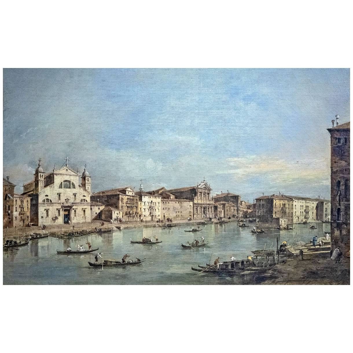 Francesco Guardi. Il Canal Grande. 1775-1780. Thyssen-Bornemisza Museum Madrid