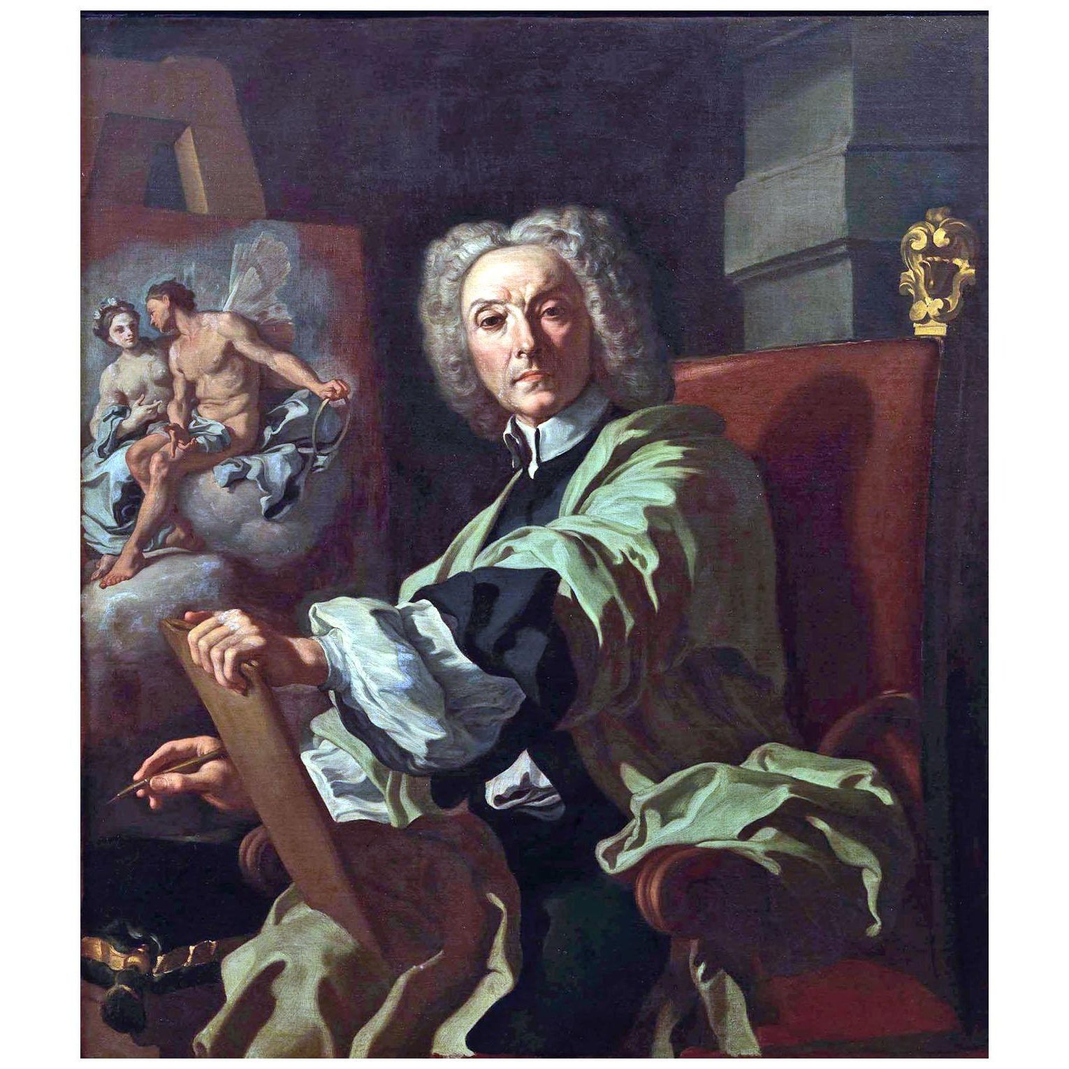 Francesco Solimena. Autoritratto. 1715. Museo di Capodimonte Napoli