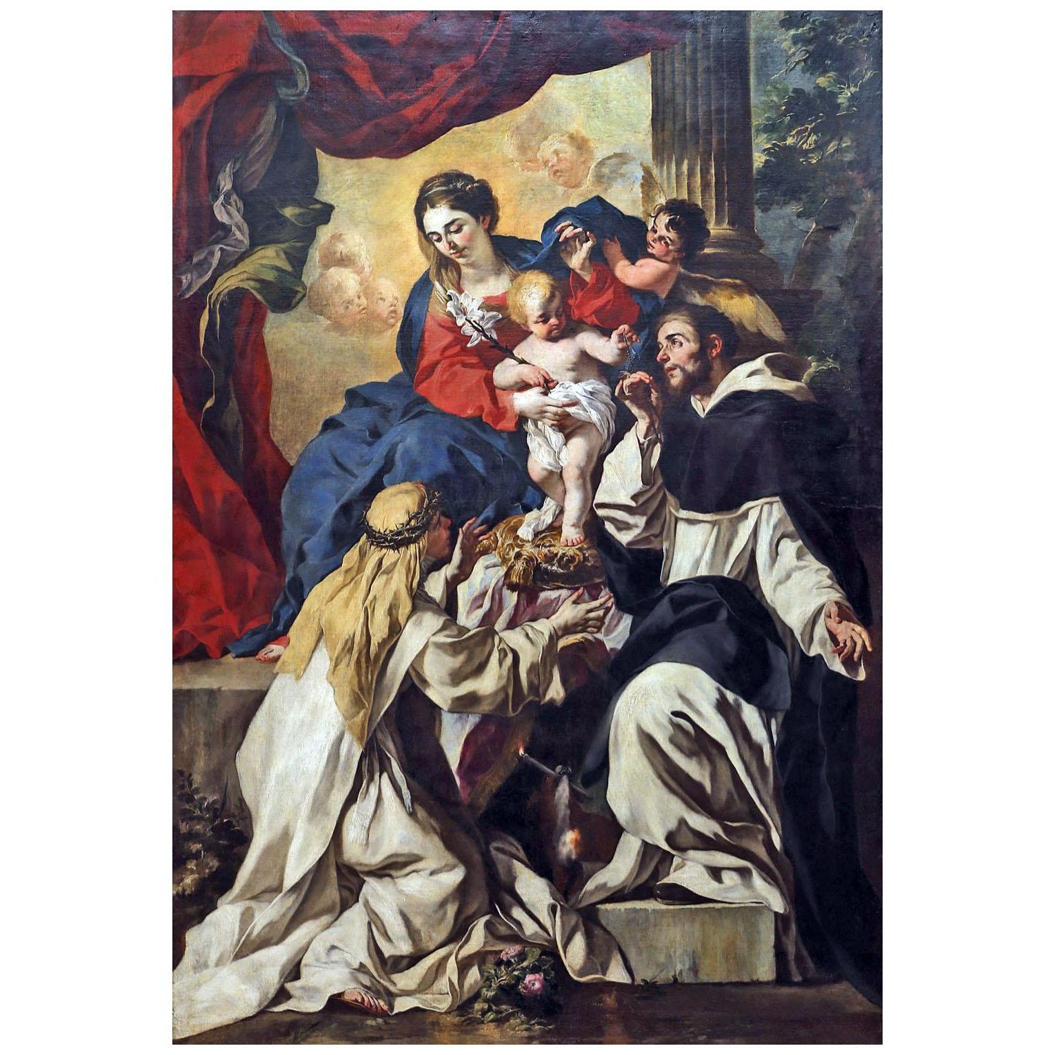 Francesco Solimena. Madonna in trono. 1681. Gemaldegalerie Berlin