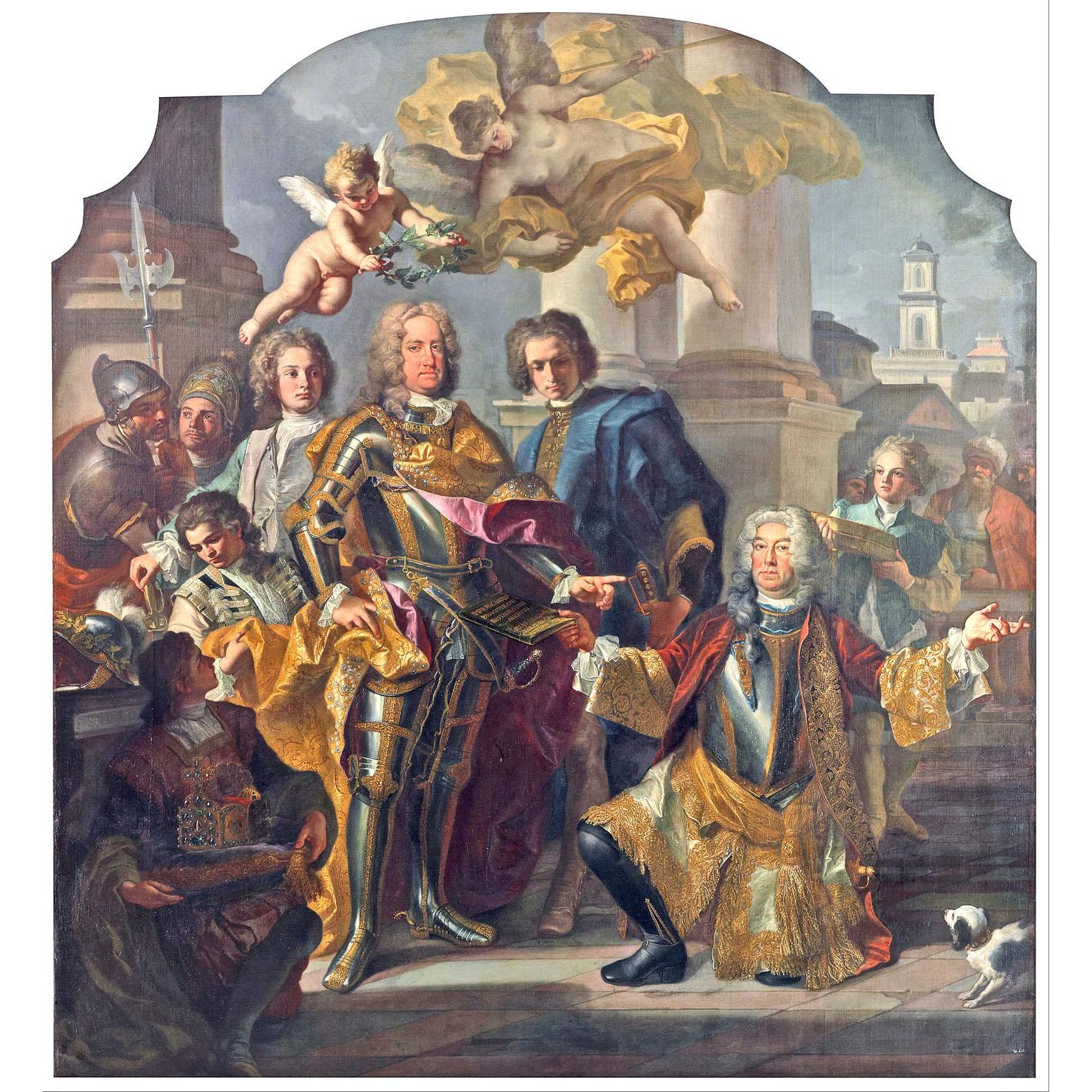 Francesco Solimena. Imperatore Carlo VI e Gundacker, conte Althann. 1728. KHM Wien