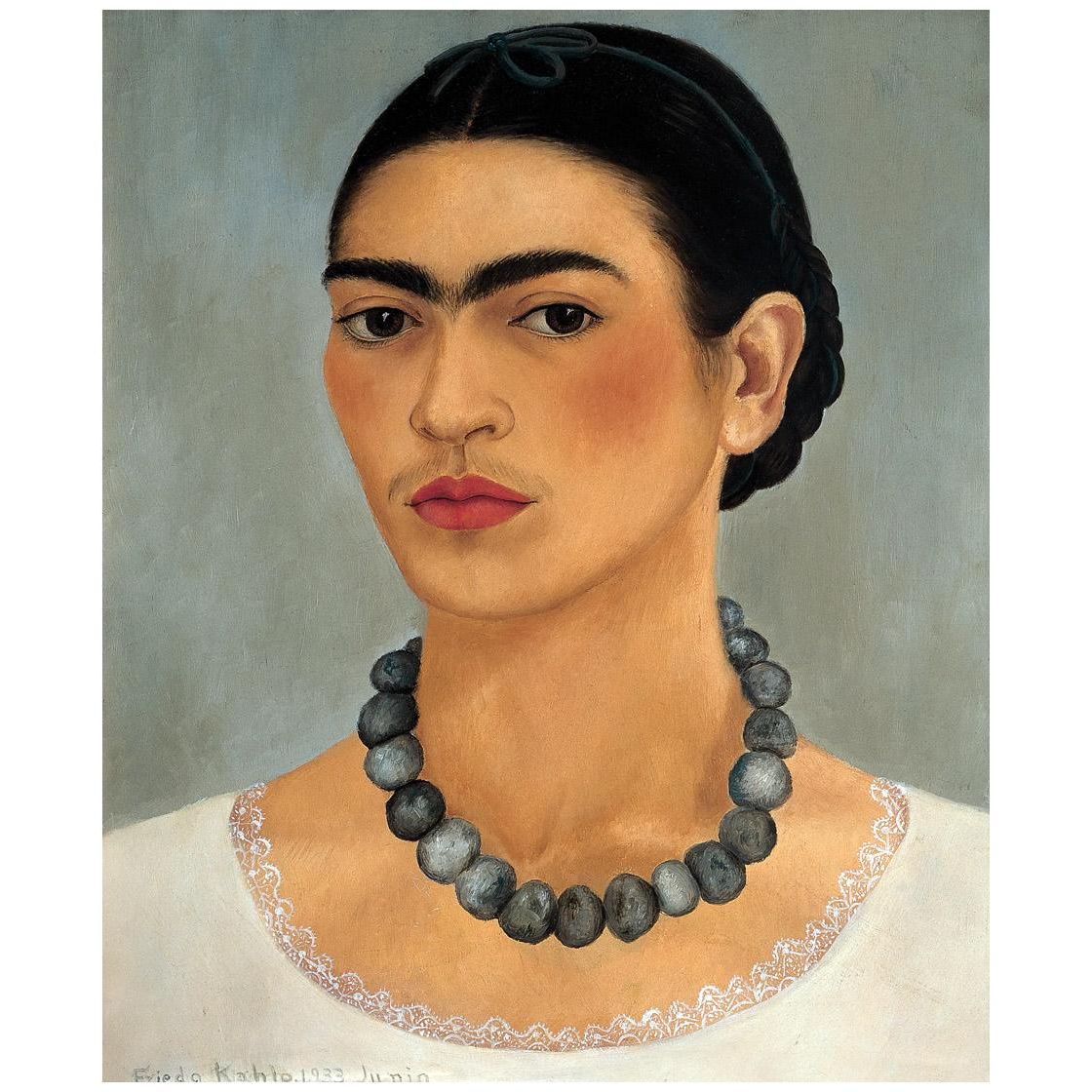 Frida Kahlo. Autorretrato con collar. 1933. Gelman Collection Mexico