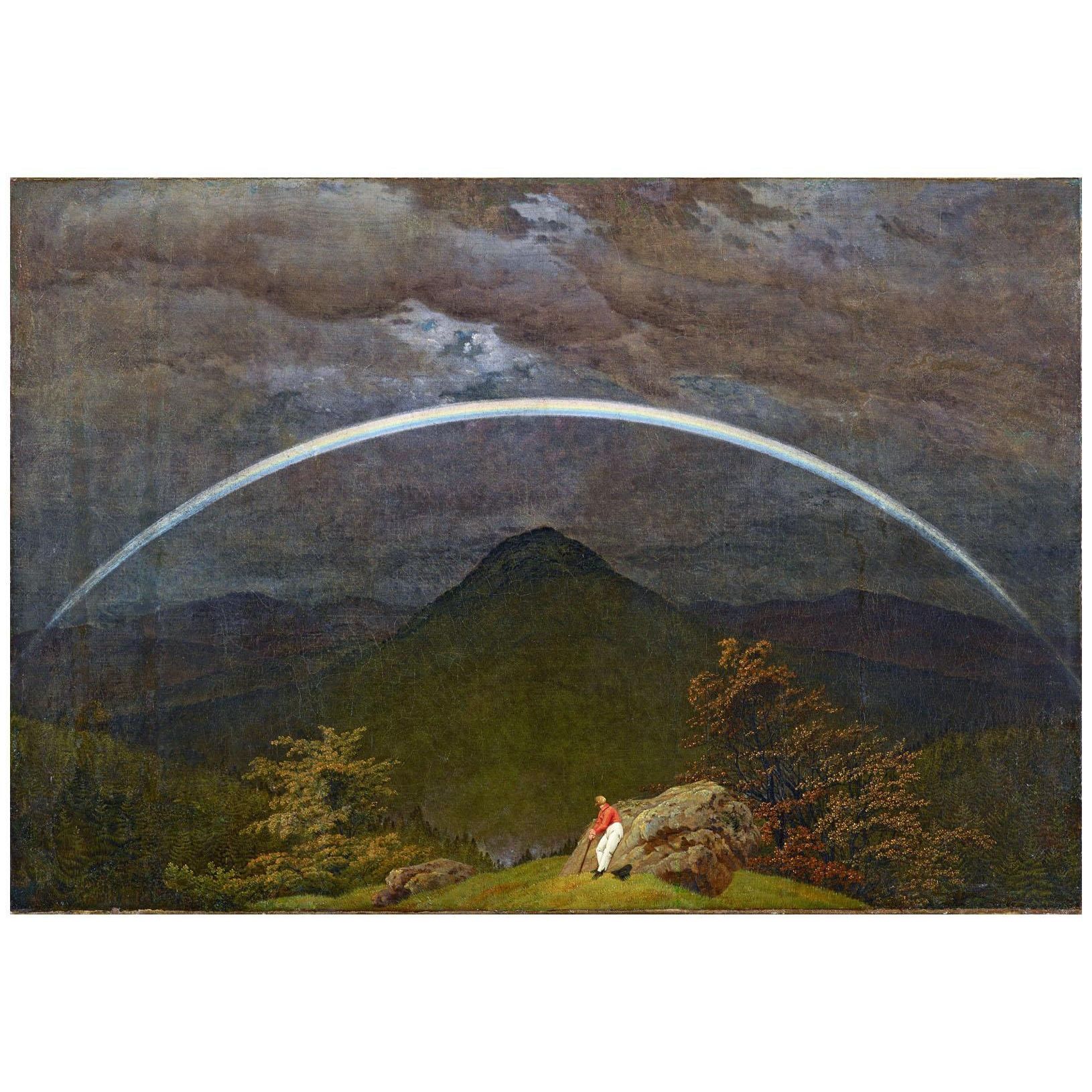 Caspar David Friedrich. Landschaft mit Regenbogen. 1810. Museum Folkwang Essen