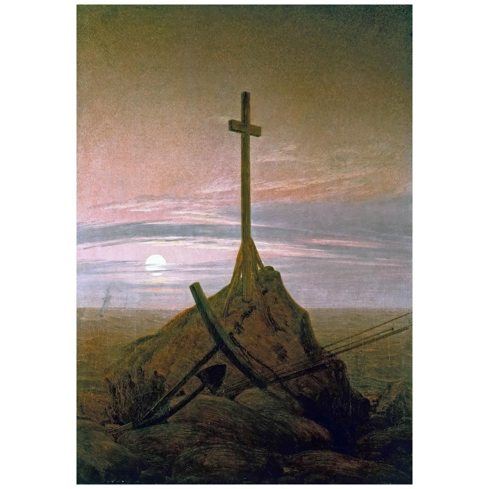 Caspar David Friedrich. Das Kreuz an der Ostsee. 1815. Schloss Charlottenburg Berlin