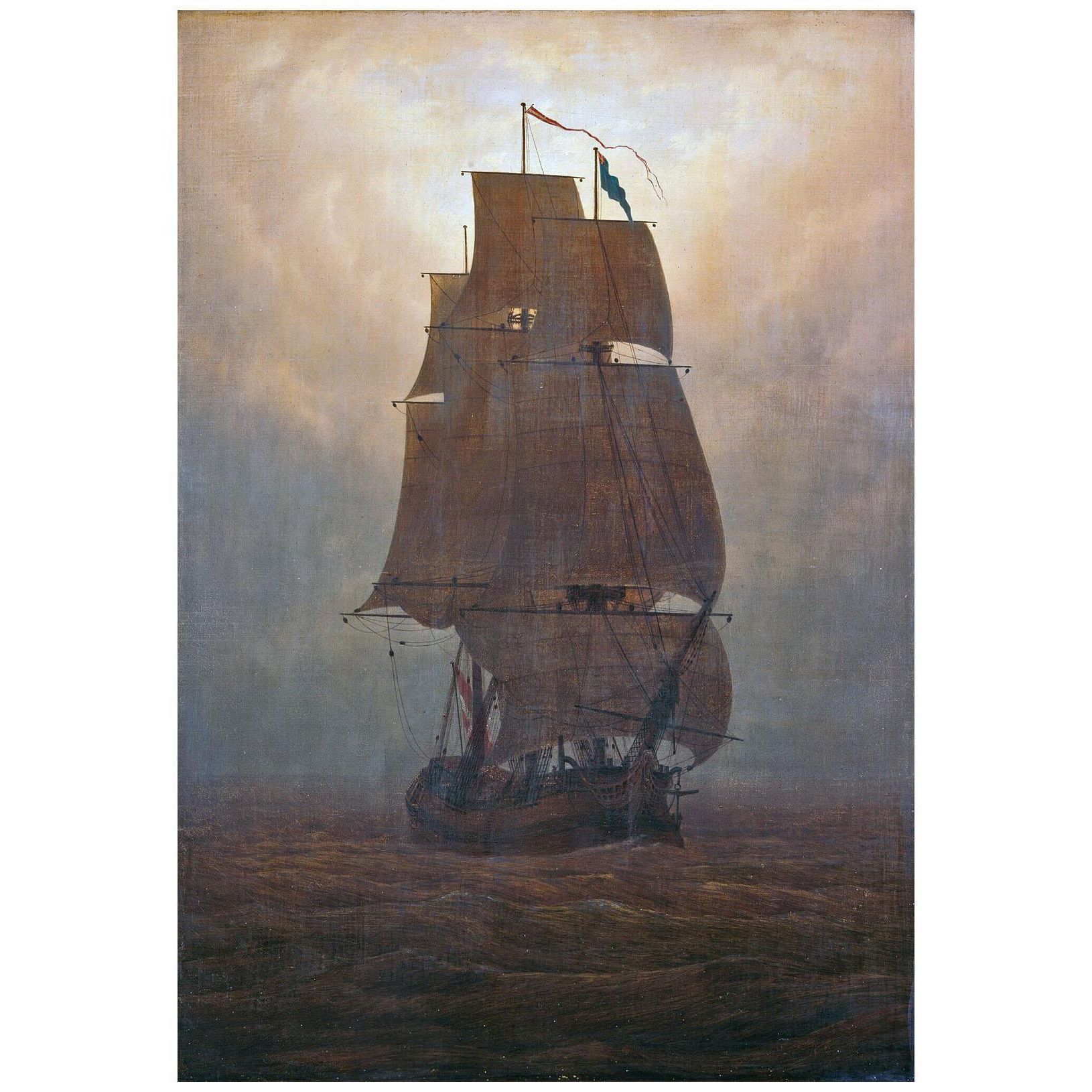 Caspar David Friedrich. Segelschiff. 1815. Kunstsammlungen Chemnitz