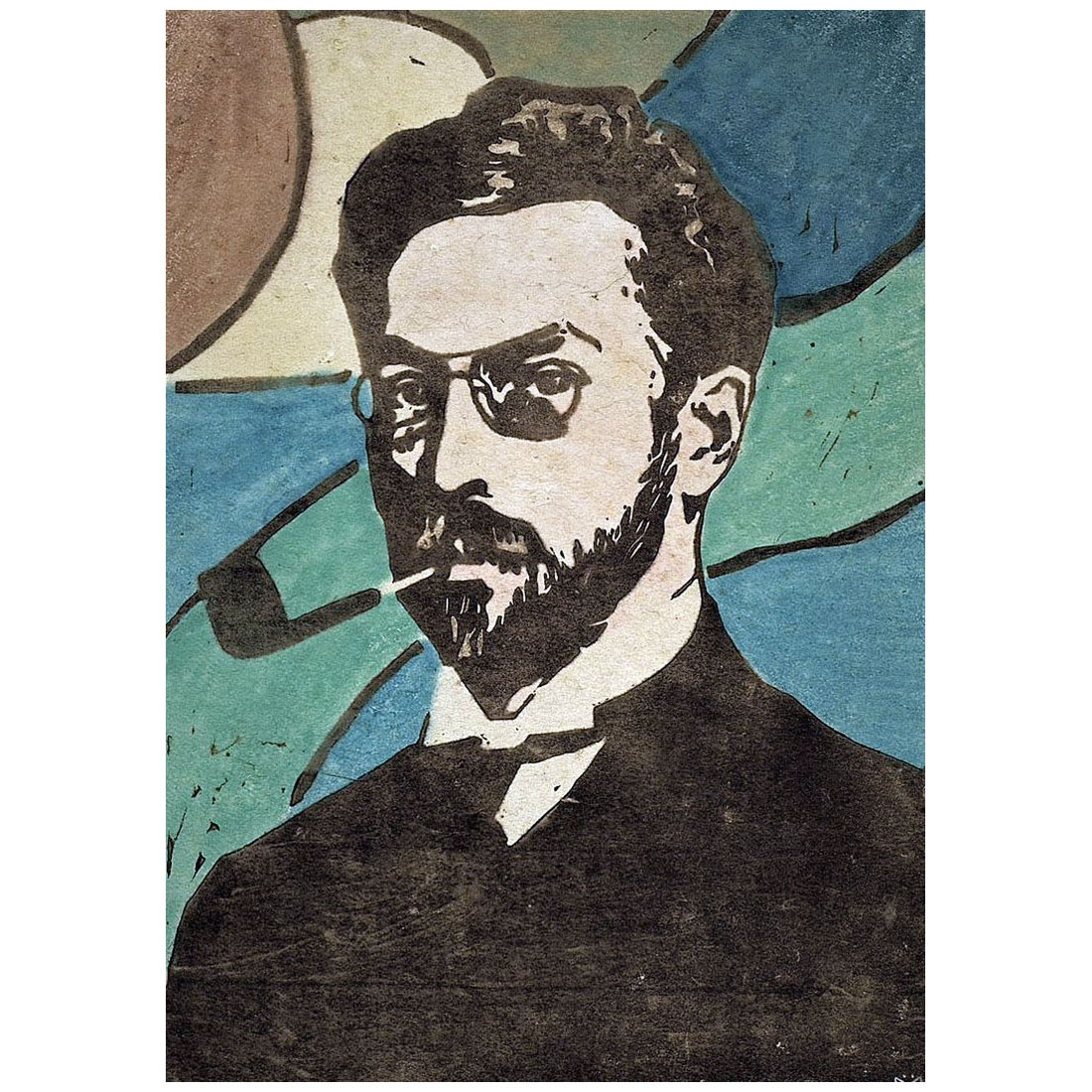Gabriele Munter. Portrait of Wassily Kandinsky. 1906. Lenbachhaus, Munchen
