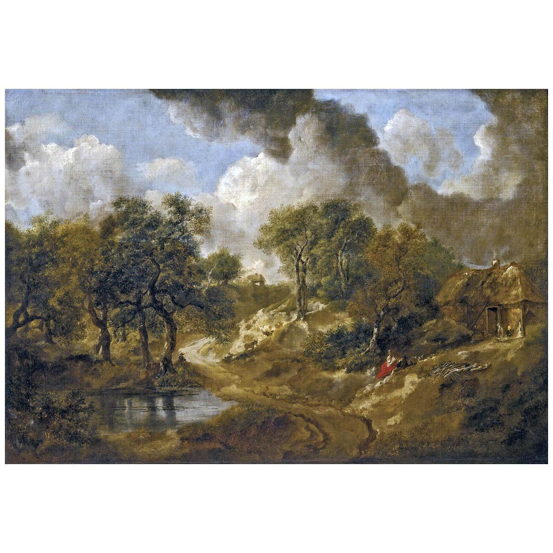 Thomas Gainsborough. Landscape in Suffolk. 1746-1750. KHM Wien