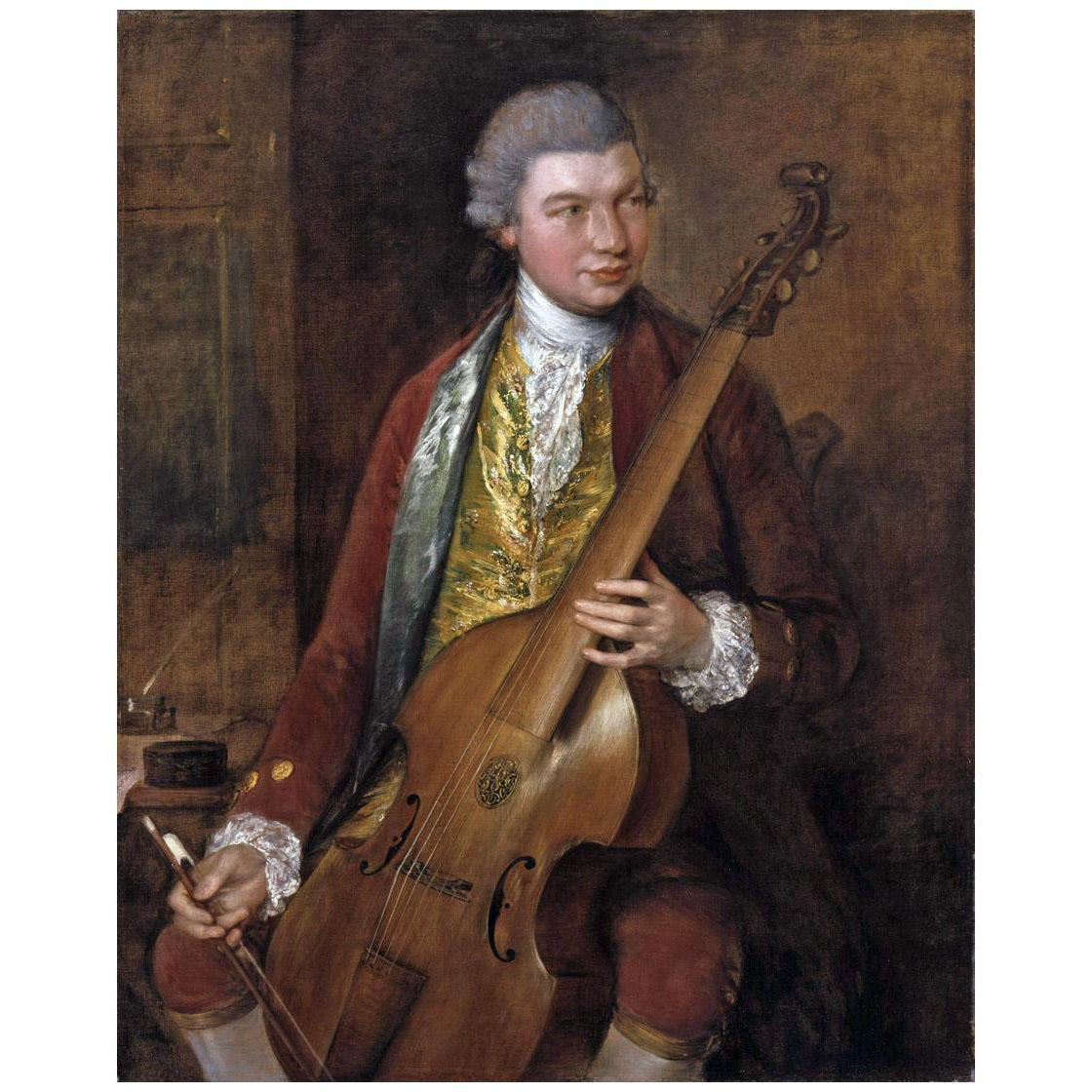 Thomas Gainsborough. Composer Carl Friedrich Abel. 1765. National Portrait Gallery London