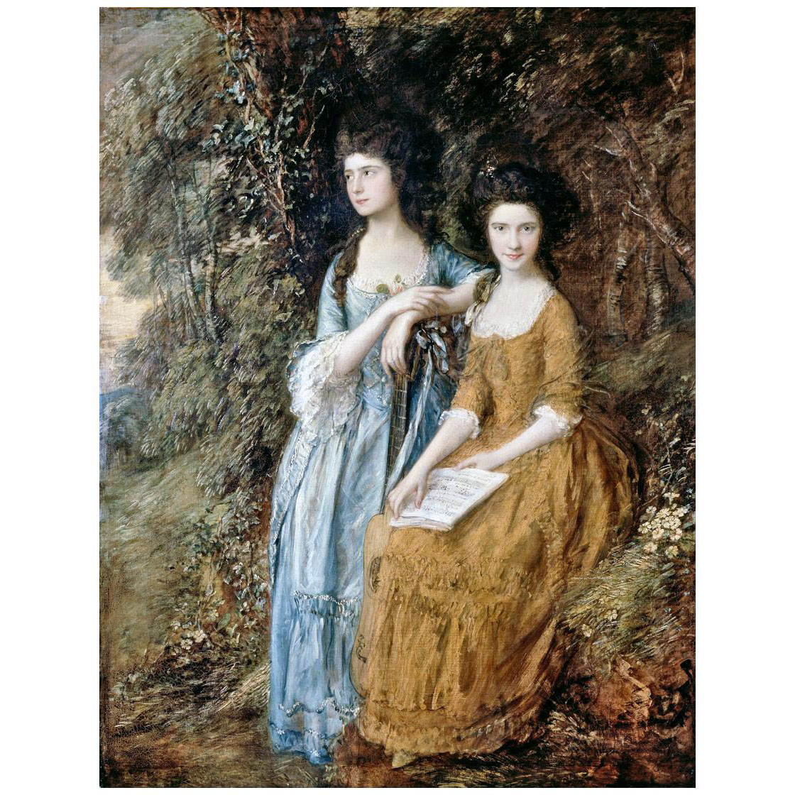 Thomas Gainsborough. Elizabeth and Mary Linley. 1772. Dulwich Picture Gallery