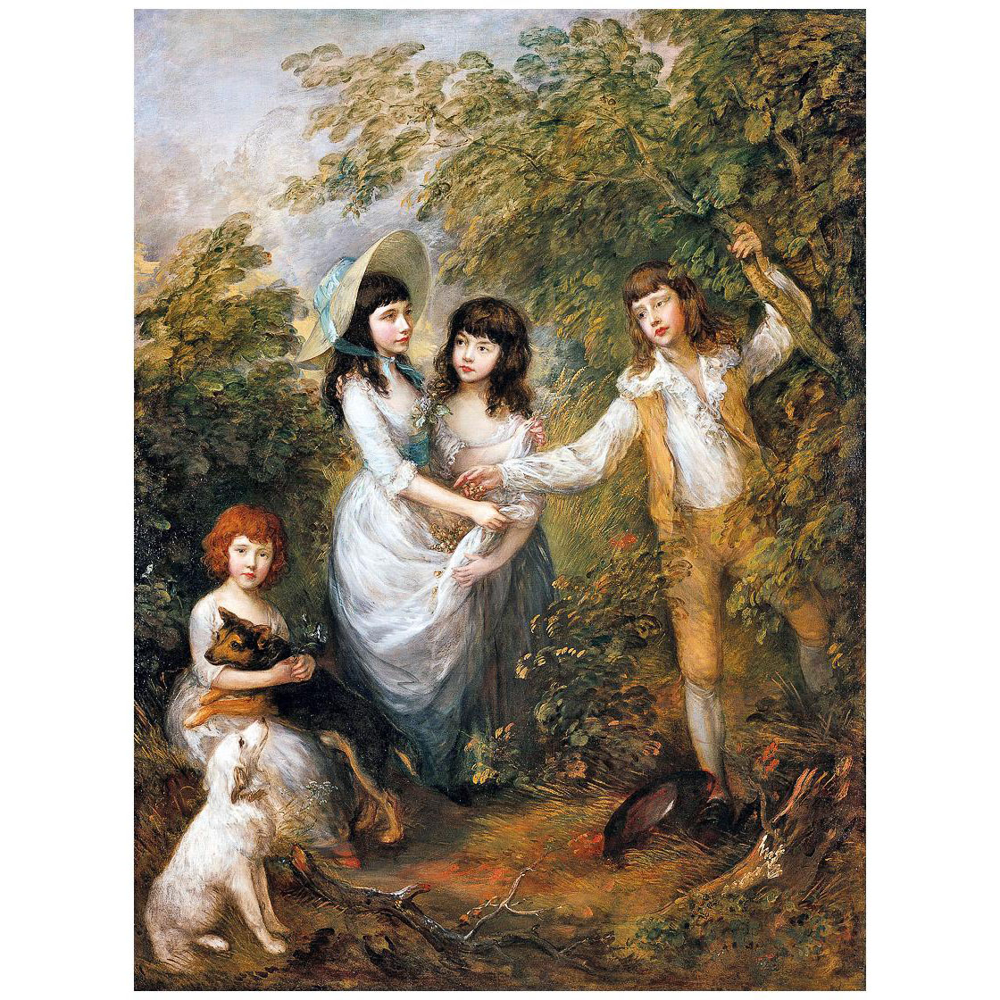 Thomas Gainsborough. The Marsham Children. 1787. Gemaldegalerie Berlin
