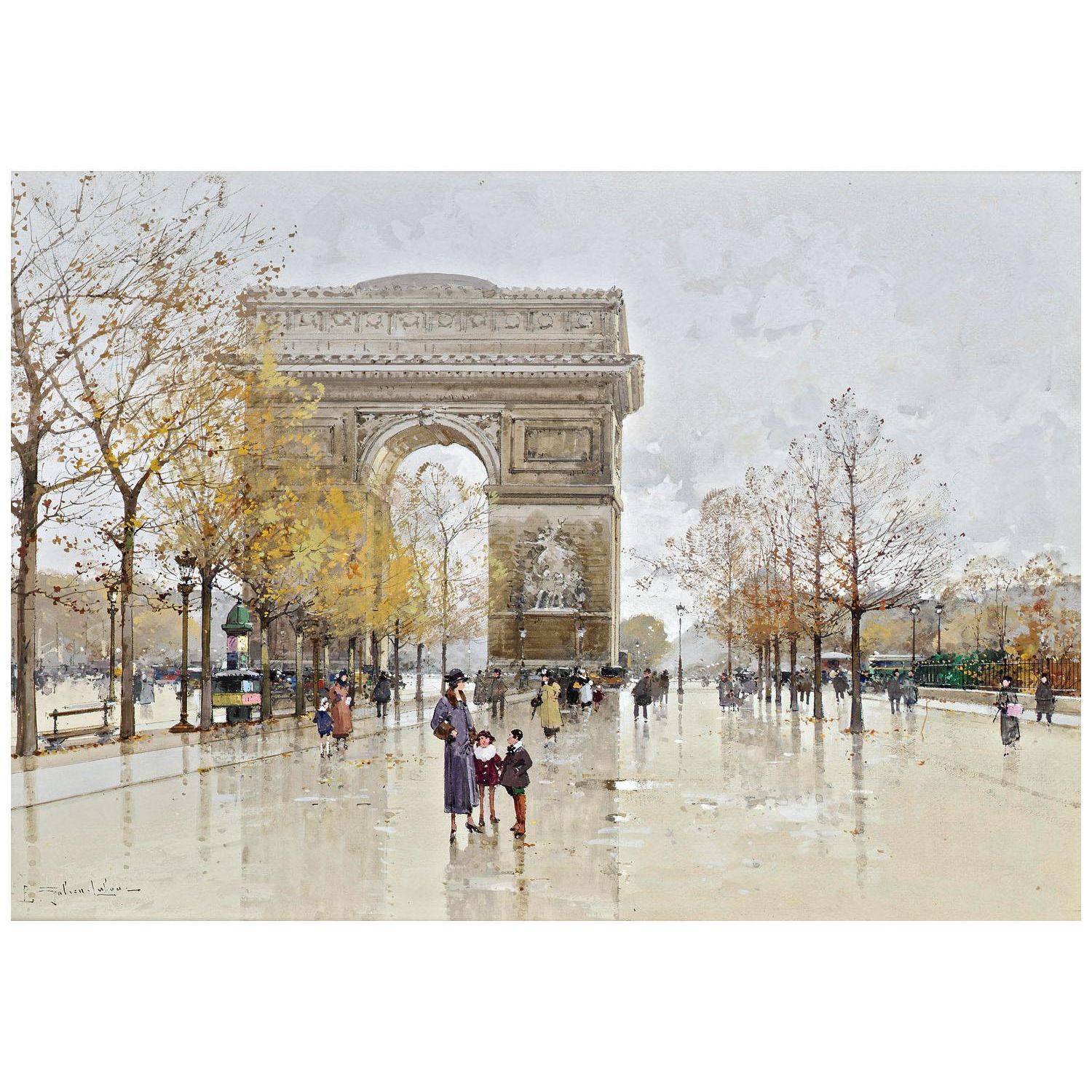 Eugène Galien-Laloue. L'Arc de Triomphe, Paris. 1900-1905