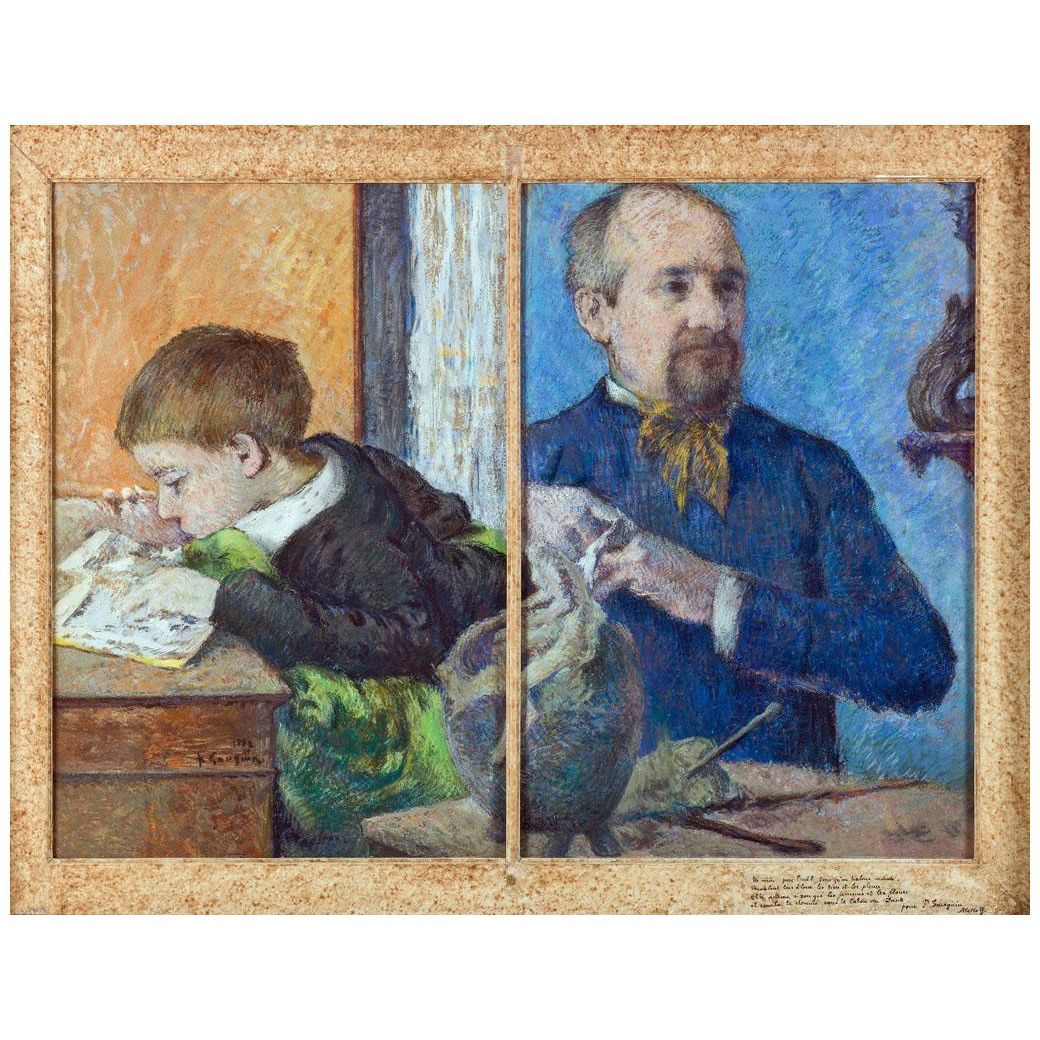Paul Gauguin. Le Sculpteur Aubé et son fils. 1882. Petit Palais Paris