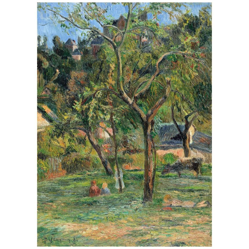 Paul Gauguin. Un verger a Bihorel. 1884. Thyssen-Bornemisza Madrid