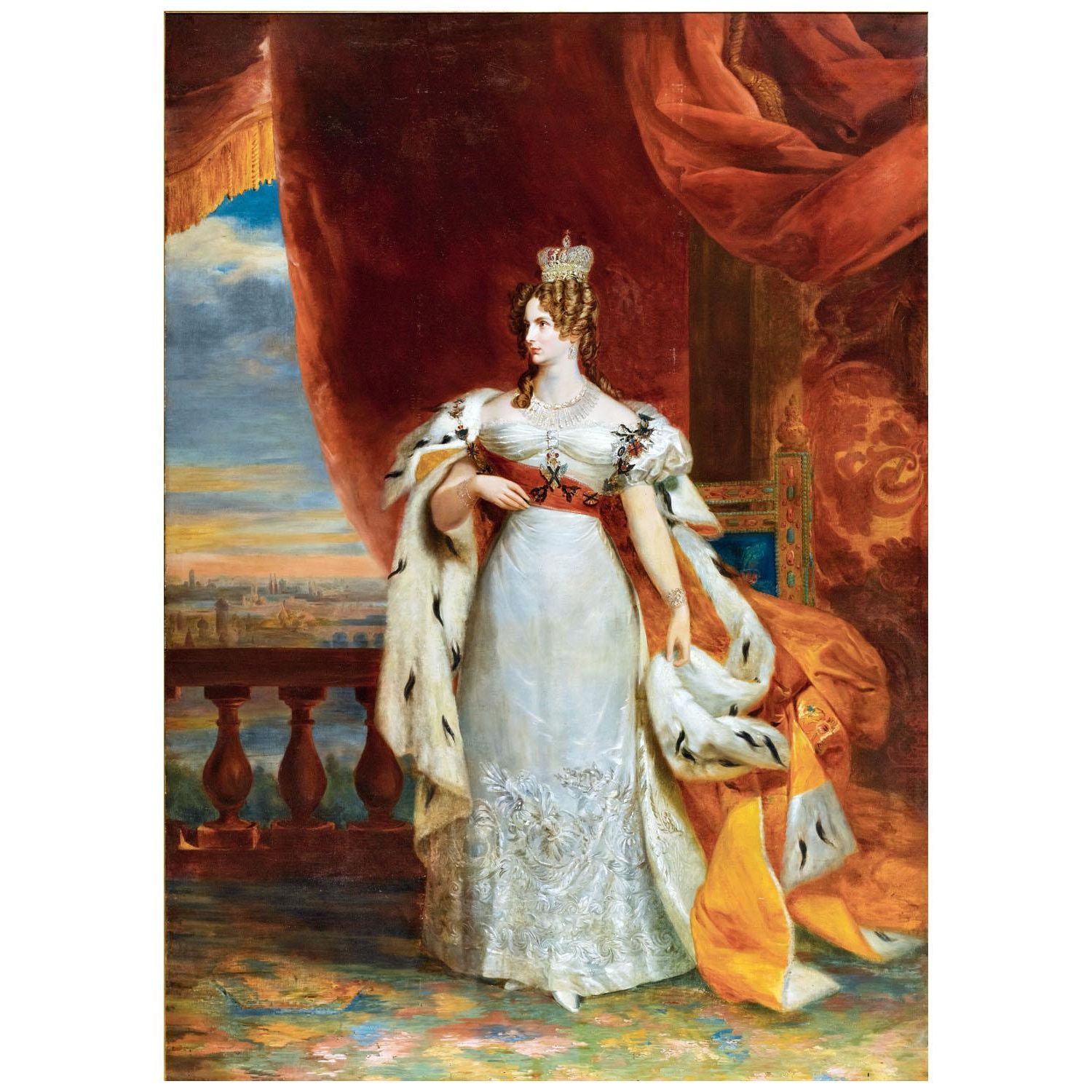 Джордж Доу. Коронационный портрет Александры Федоровны. 1826